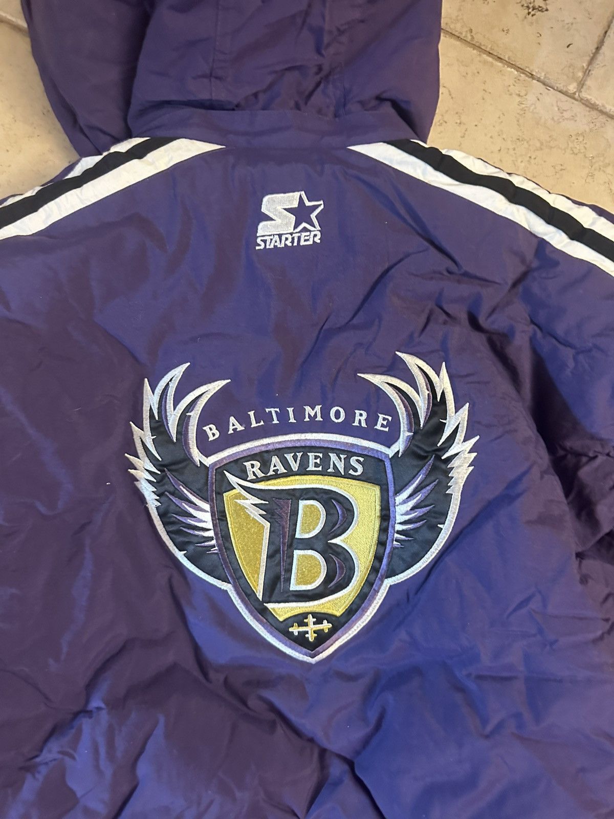 Starter Vintage 90s Baltimore Raven Starter Puffer Jacket NFL Large Size US L / EU 52-54 / 3 - 5 Thumbnail