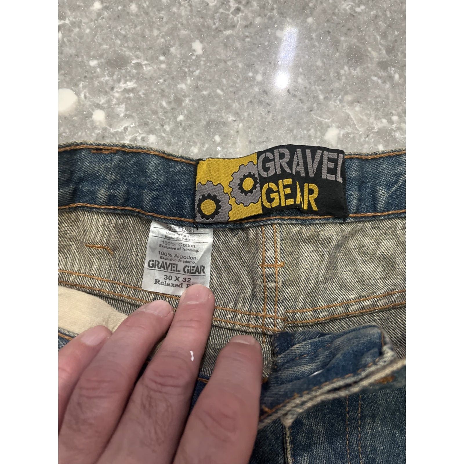 Vintage VINTAGE Gravel Gear Jeans 30x32 Men 30x32 Denim 100 % cotton Blue Work Straight Pockets Regular 5 Pocket NWT Size US 30 / EU 46 - 2 Thumbnail