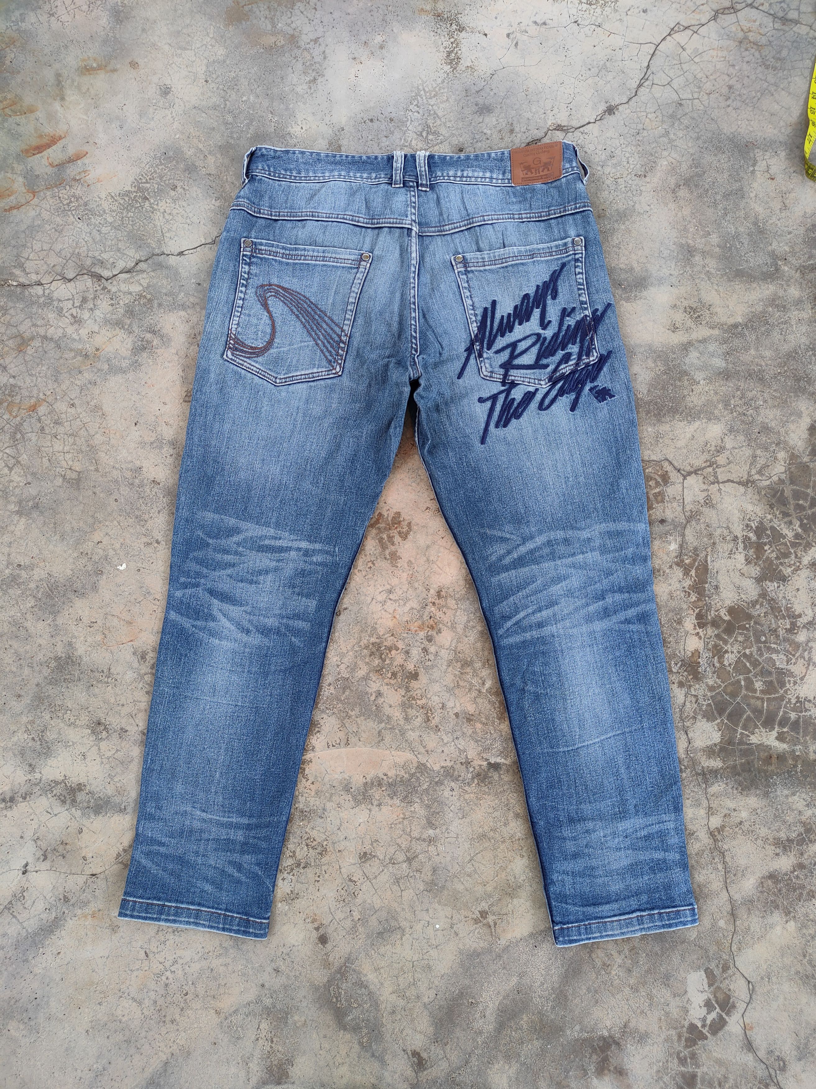 Gotcha × Jean VINTAGE GOTCHA FADED DISTRESSED JEANS DENIM PANTS Size US 37 - 1 Thumbnail