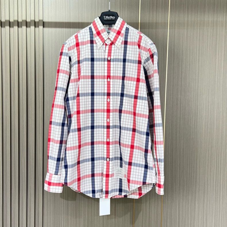 Thom Browne Thom Browne Red White Plaid Shirt-dmc Size US M / EU 48-50 / 2 - 1 Thumbnail