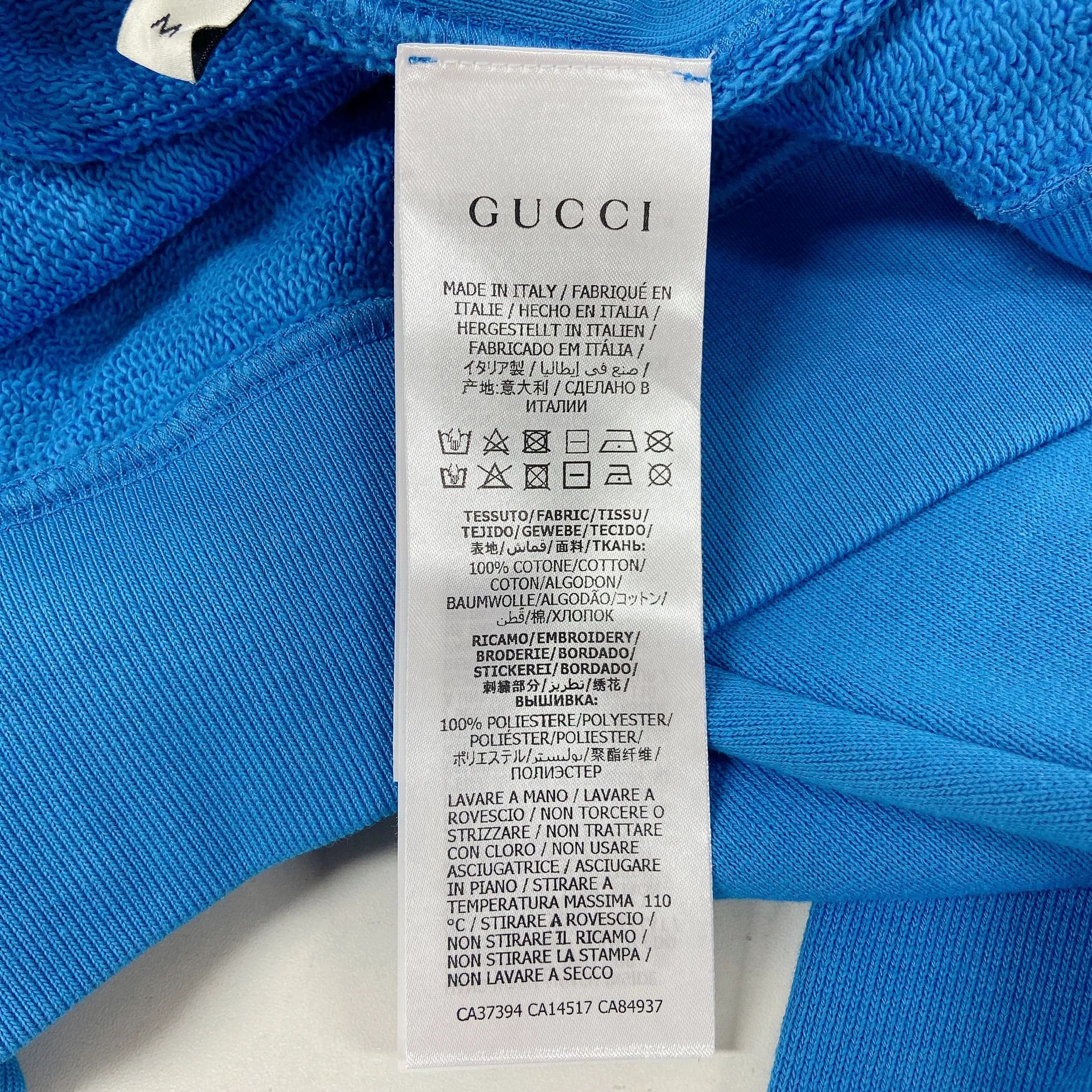Gucci Gucci Blue Hoodie M with Tags Size US M / EU 48-50 / 2 - 8 Thumbnail