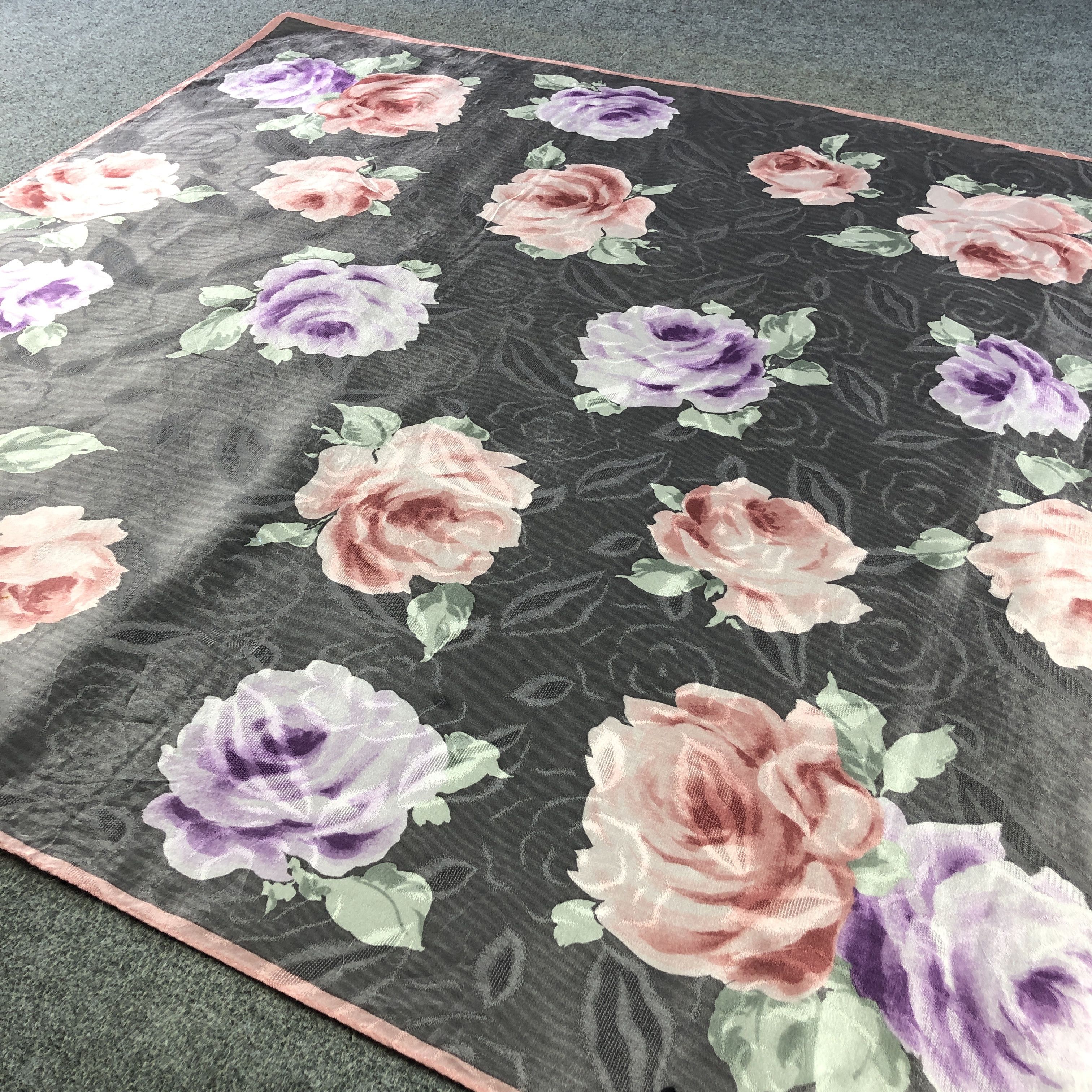 Mila Schon Vintage Mila Schon Floral Silk Scarf M1301 Size ONE SIZE - 3 Thumbnail