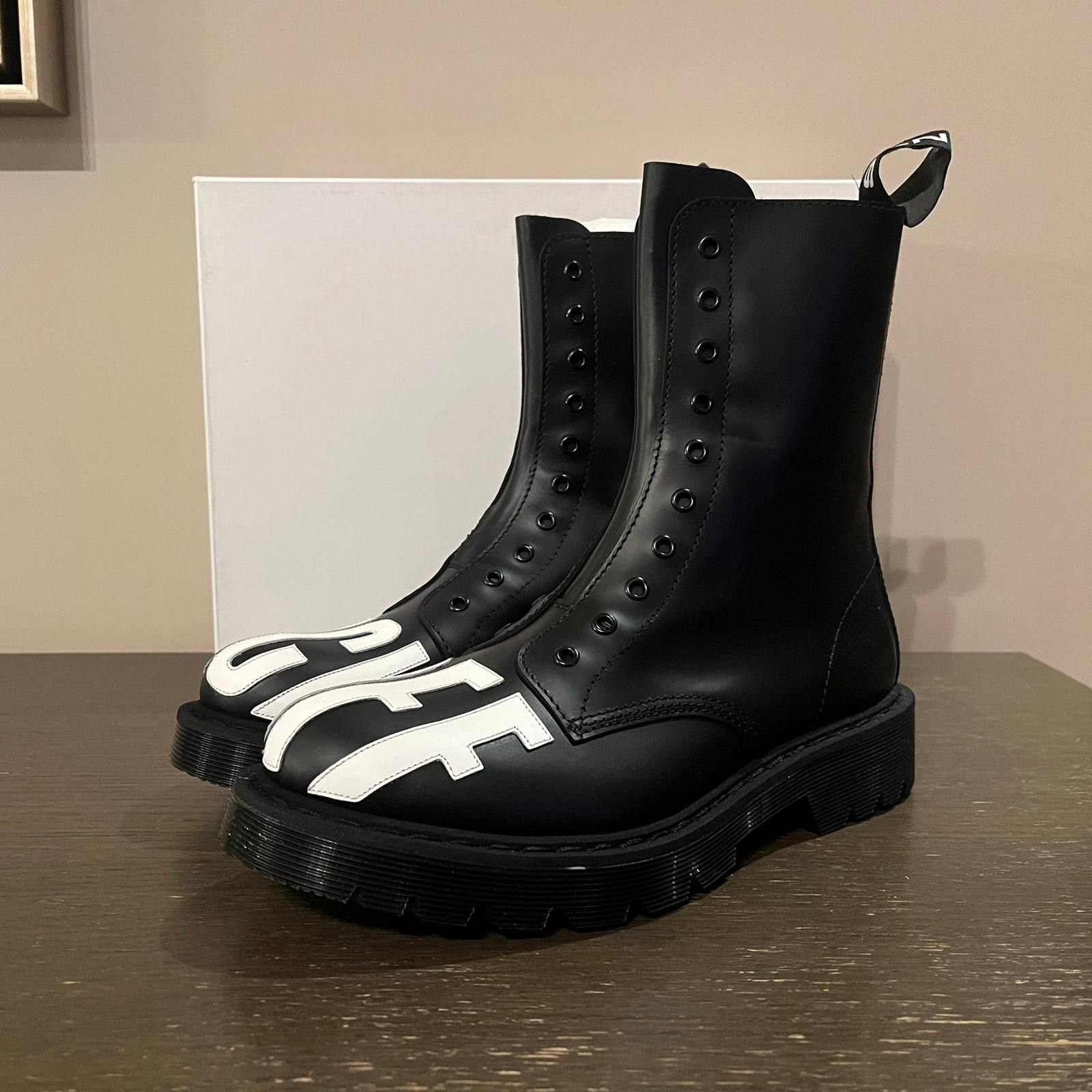 Vetements Fuck Off Army Boots in Black Size US 9 / EU 42 - 4 Thumbnail