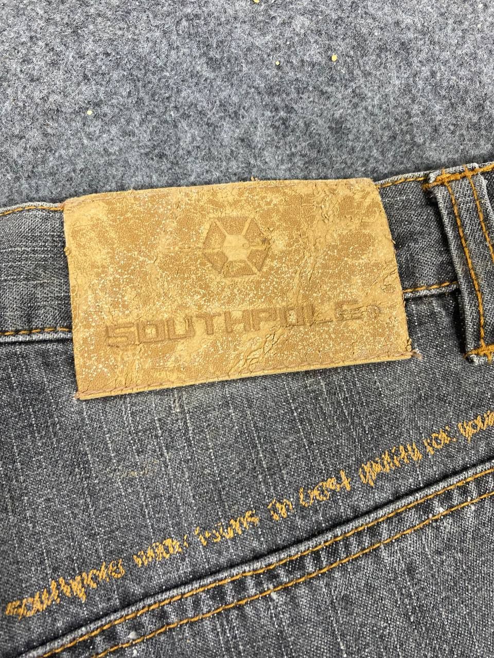 Southpole vintage 90s southpole baggy denim nice design Size US 33 - 4 Thumbnail
