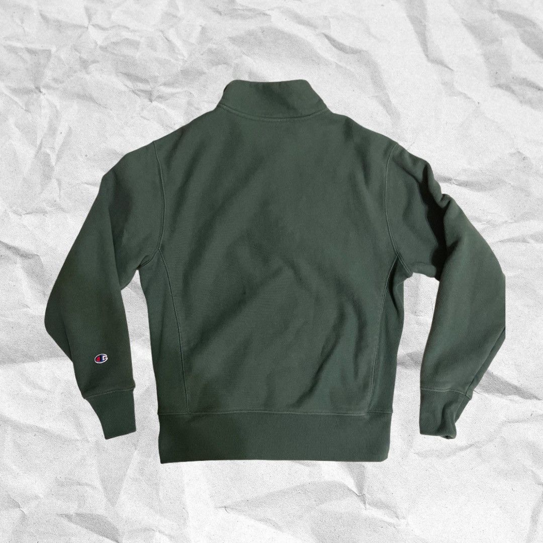 Champion 1/4 Zip Green Champion Reverse Weave Sweatshirt Size US S / EU 44-46 / 1 - 2 Thumbnail