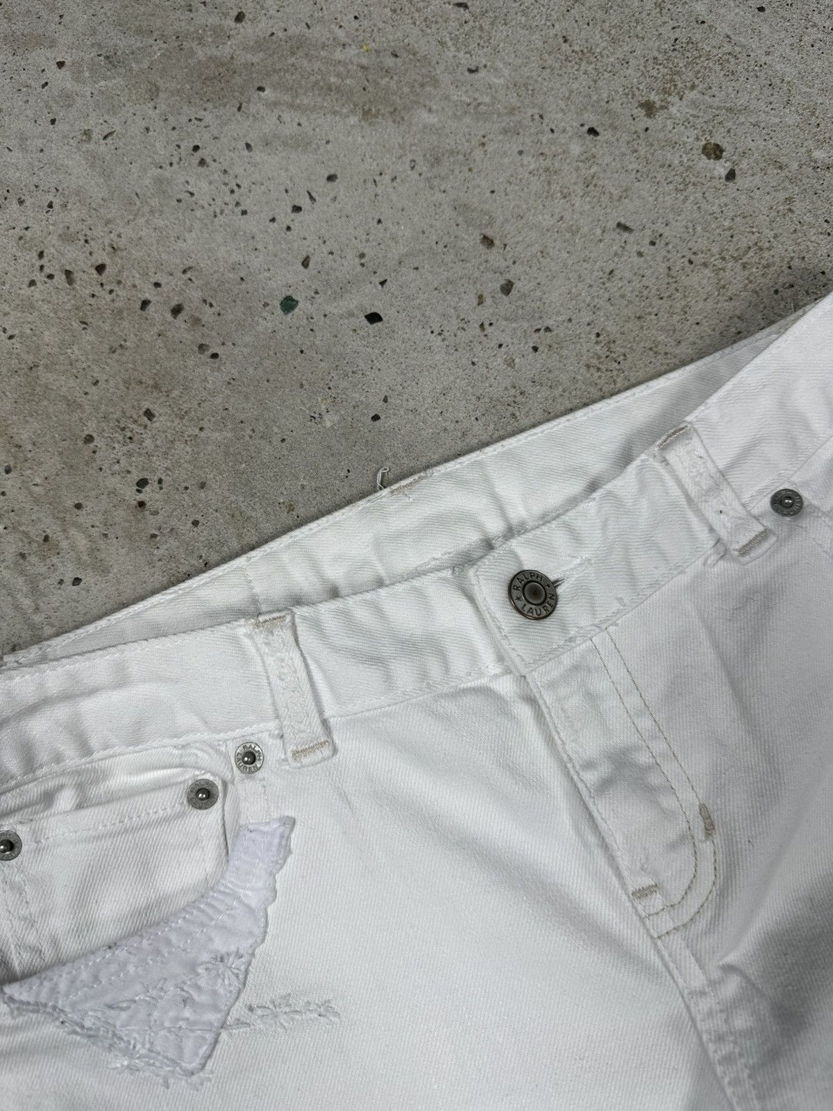 Polo Ralph Lauren × Vintage Vintage Y2K Ralph Lauren Reworked Patched Denim Pants Jeans Size US 27 - 9 Thumbnail
