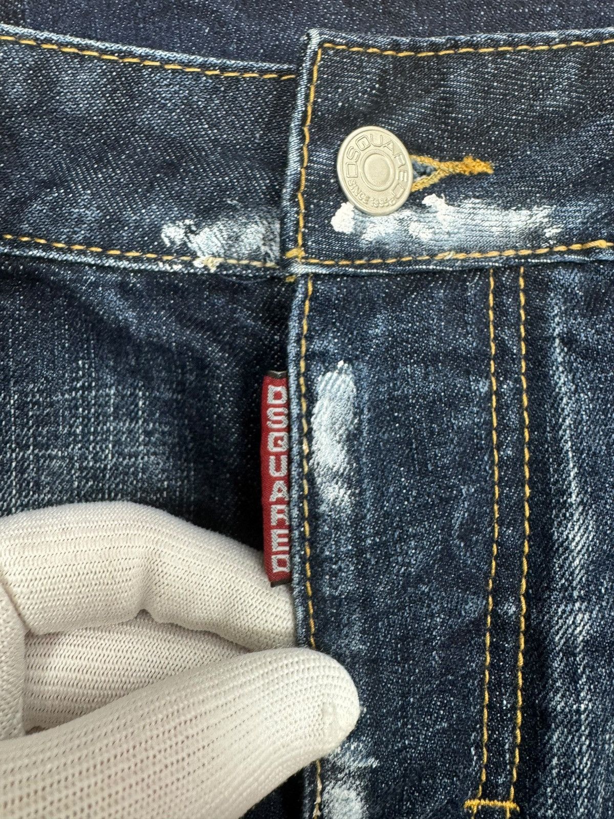 Dsquared2 Daquared Denim Mini Skirt Logo size XS Distressed Size 26" / US 2 / IT 38 - 15 Thumbnail