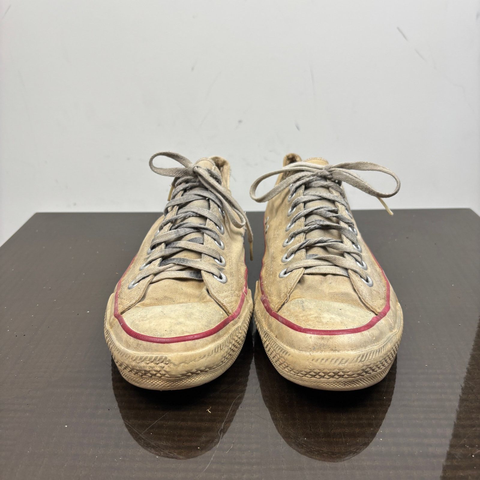 Converse × Vintage Vintage 80s Converse Low Sneakers Shoes Men's 11 Distressed Size US 11 / EU 44 - 2 Thumbnail