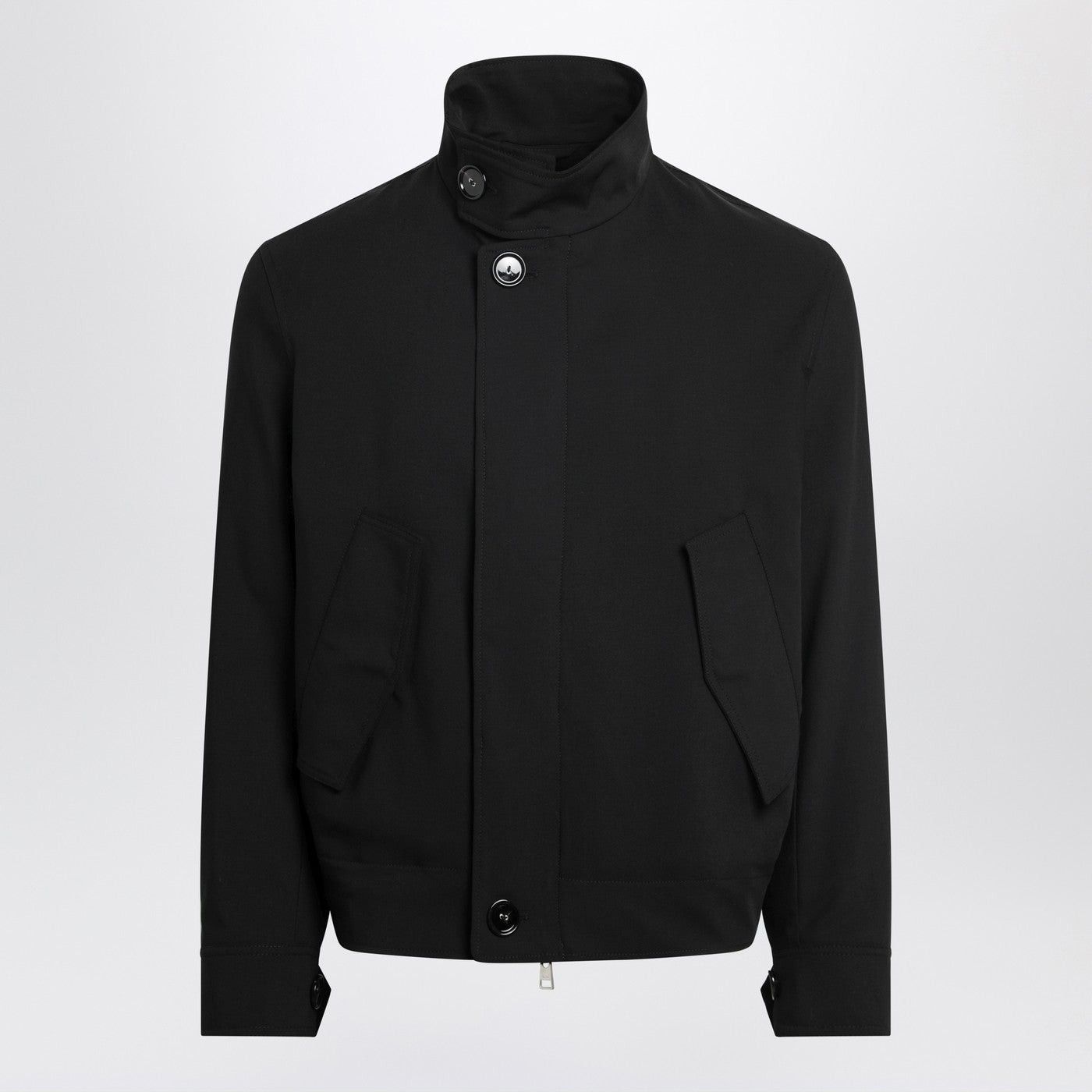 AMI Ami Paris Black Zip-Up Wool Jacket Size US M / EU 48-50 / 2 - 1 Thumbnail