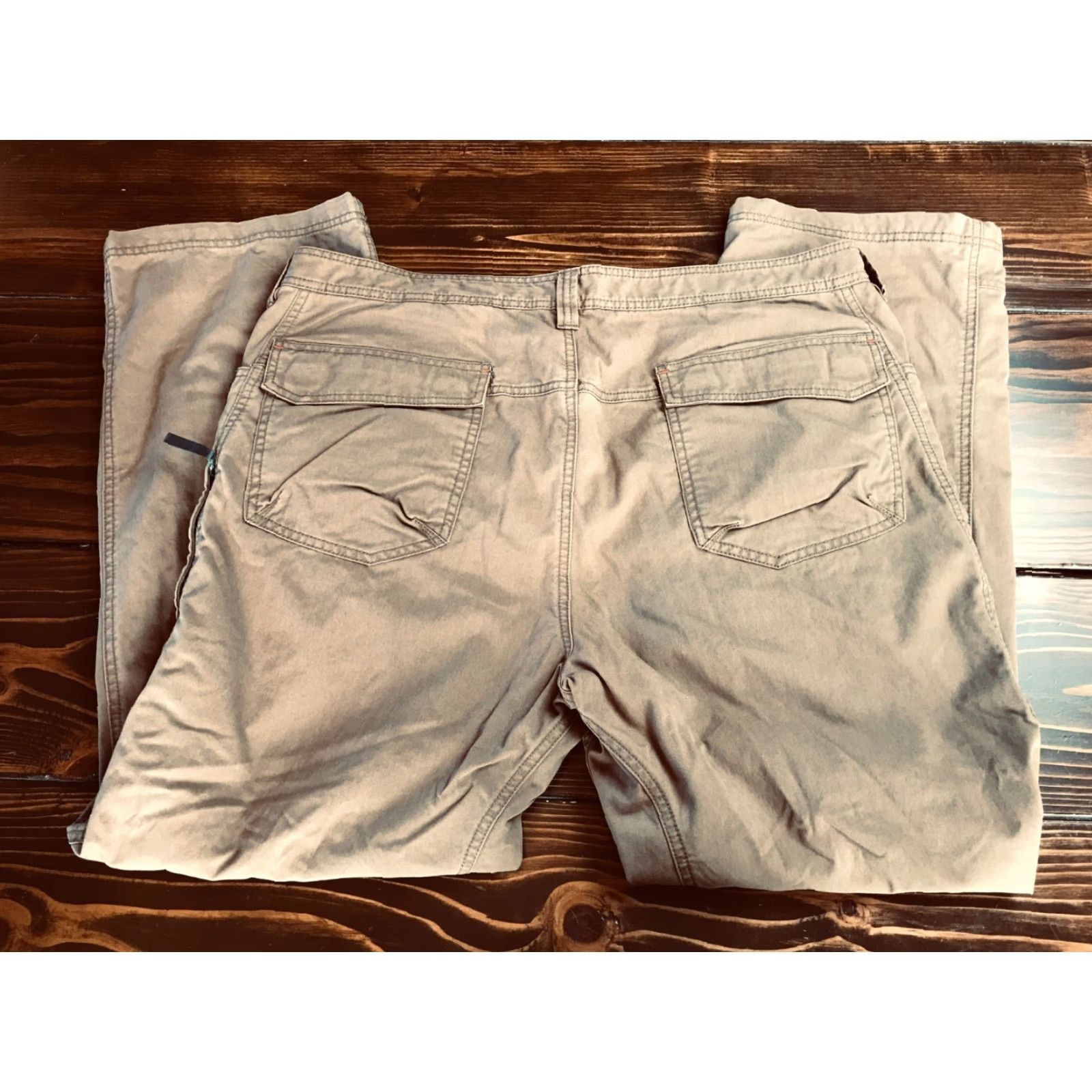 Vintage L.L. Bean Pants Women’s 40x30 Brown Insulated Work Pants Chino Casual 30in Inseam Regular Front Flat Vintage Ordered Womens Size 27" / US 4 / IT 40 - 2 Thumbnail