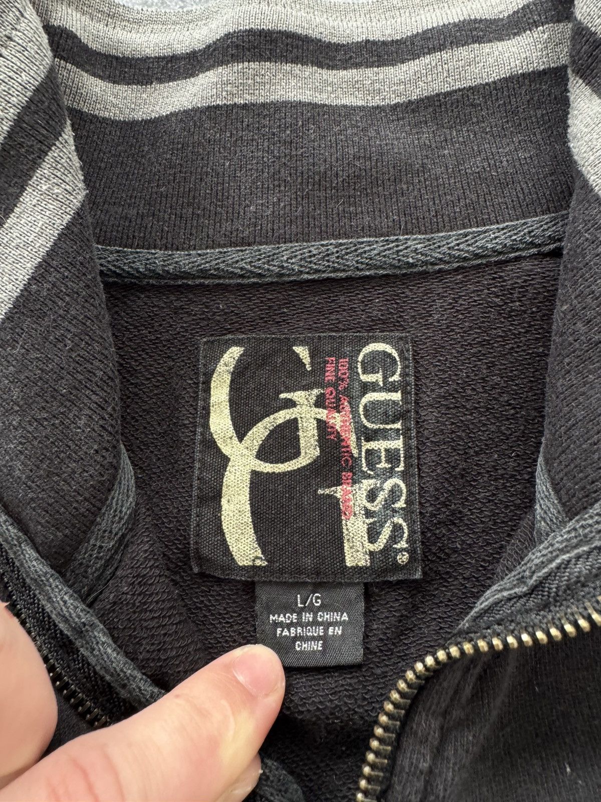 Guess Guess vintage y2k zip sweatshirt japanese brand avant garde Size US L / EU 52-54 / 3 - 13 Thumbnail
