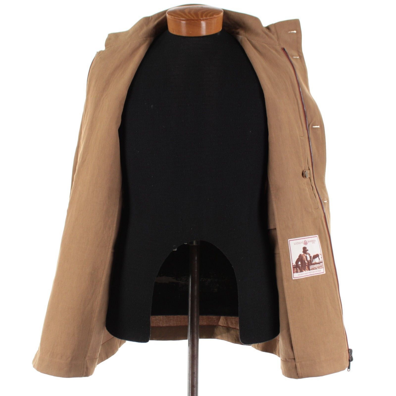 Luciano Barbera Luciano Barbera Jacket Size M US In Brown Linen Size US M / EU 48-50 / 2 - 7 Thumbnail
