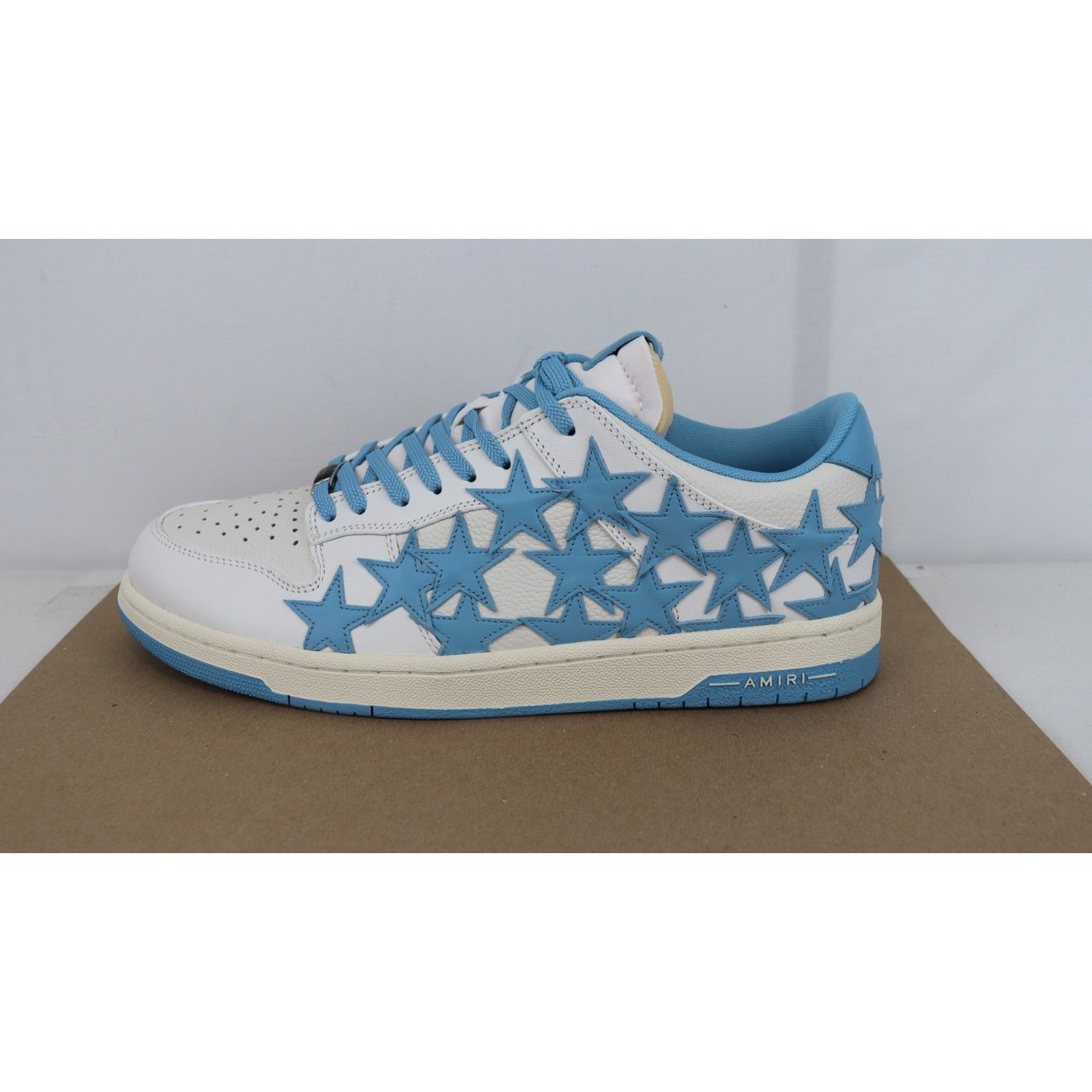 Amiri o1rshd1 Skel Top Low Stars Sneakers in Blue Size US 13 / EU 46 - 2 Thumbnail