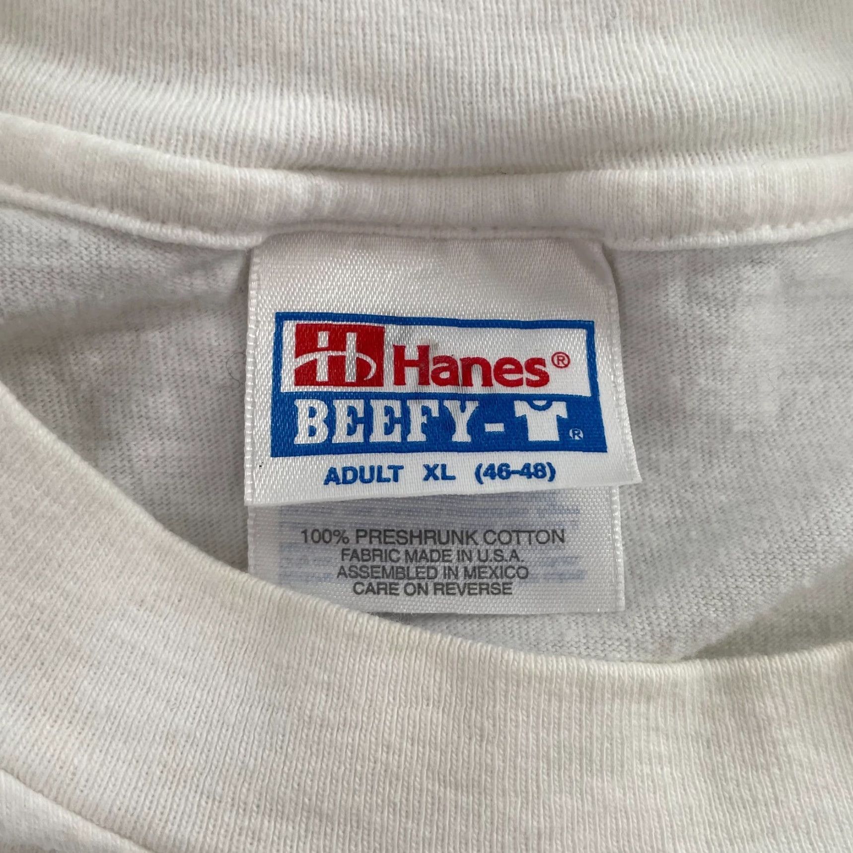 Hanes Vintage Hanes Beefy-T T-Shirt Adult XL White Crew Neck Graphic Clown 90s USA Mens Size US XL / EU 56 / 4 - 5 Thumbnail