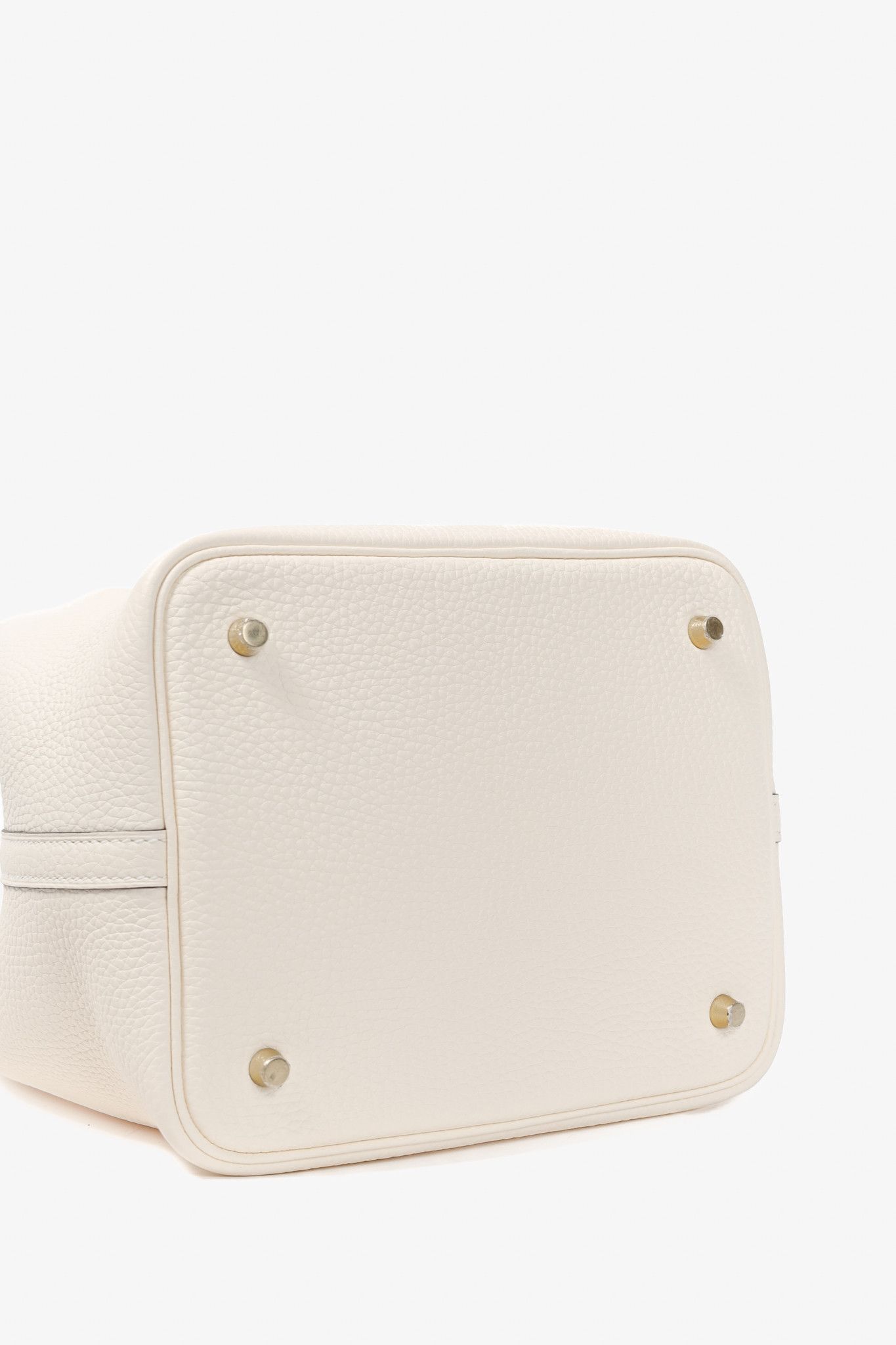 Hermes Hermes Picotin Lock 22 Nata Taurillon Clemence Leather Tote Size ONE SIZE - 5 Thumbnail