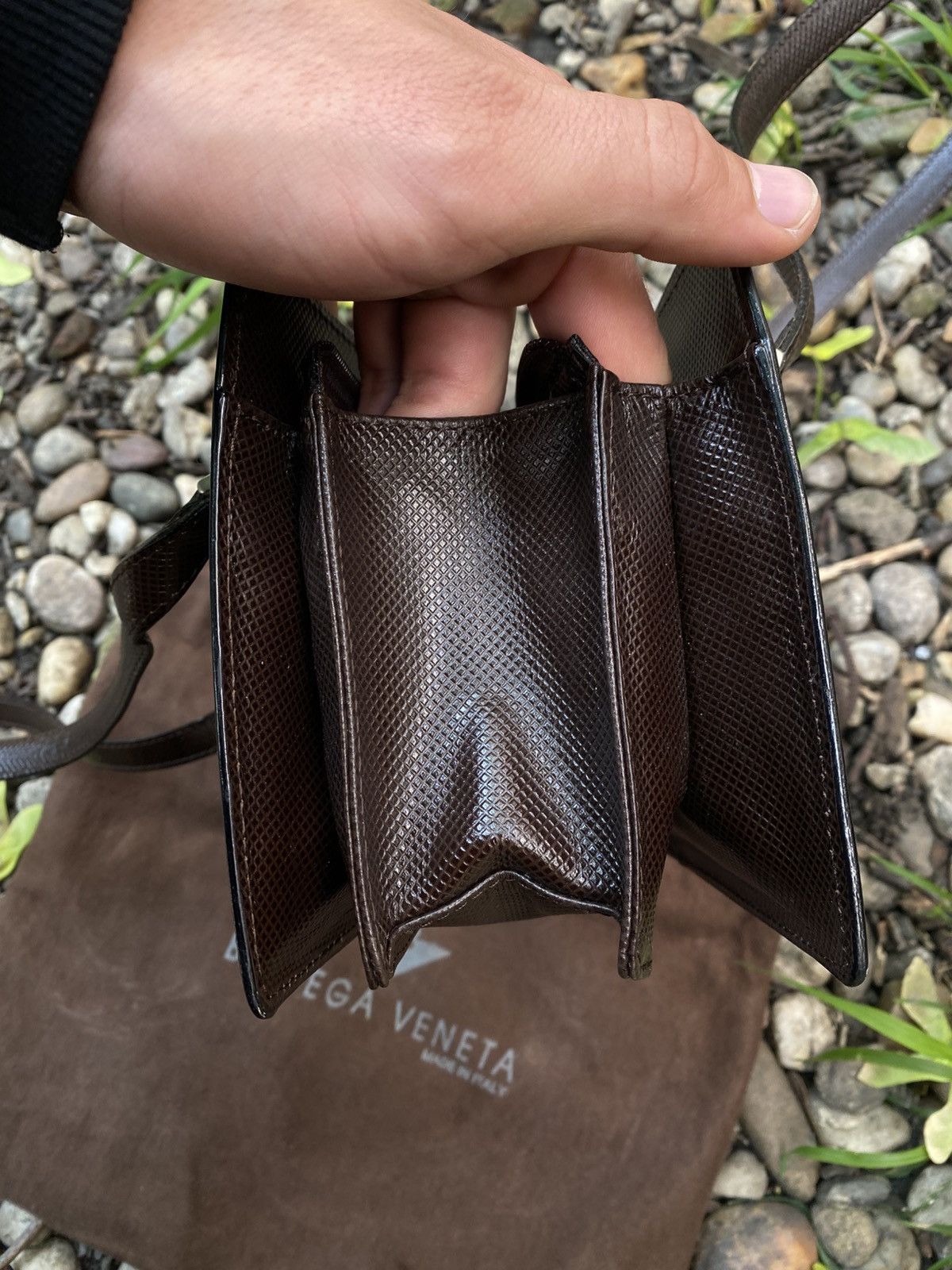 Bottega Veneta × Vintage Vintage Bottega Veneta Leather Handbag Size ONE SIZE - 4 Thumbnail