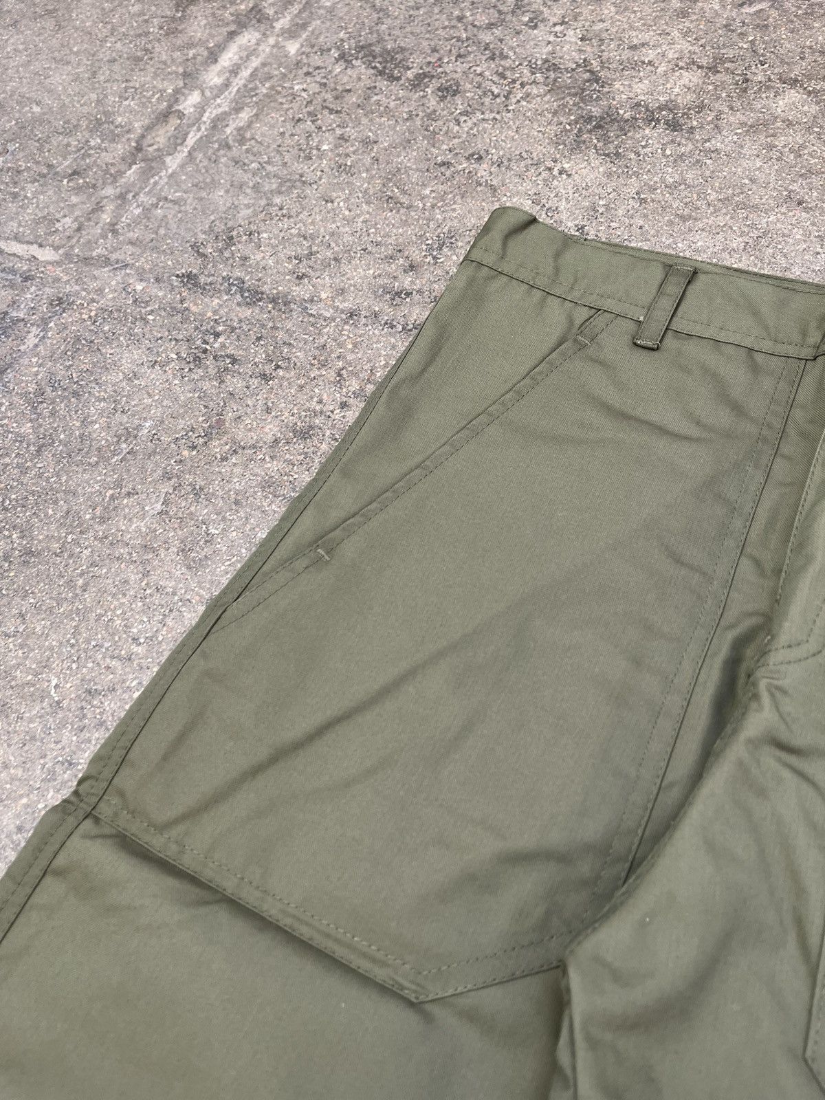 Vintage Work Pants Olive Size US 28 / EU 44 - 3 Thumbnail