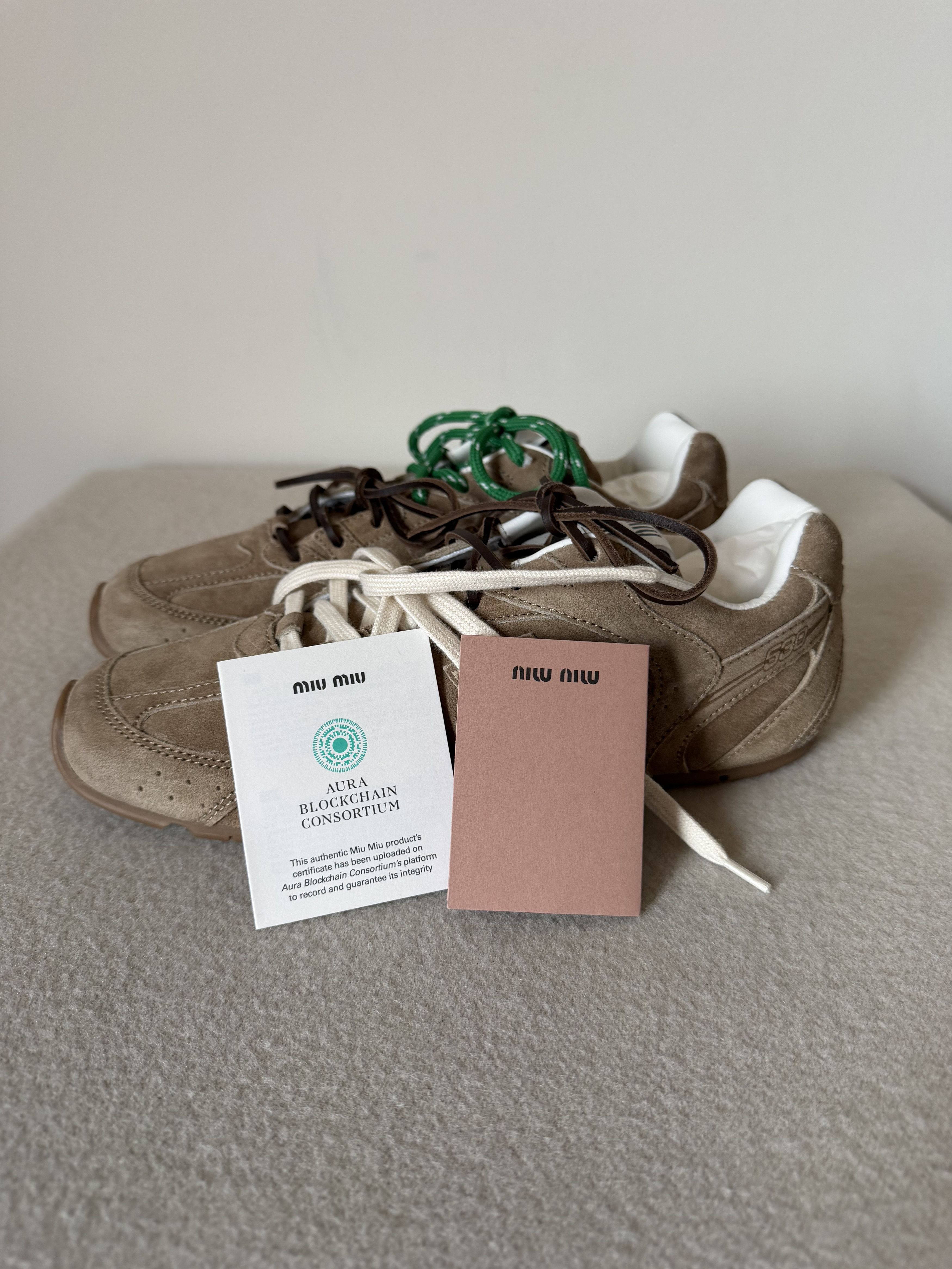 Miu Miu × New Balance Miu Miu New Balance 530 SL in Ecru Brown Size US 8 / EU 41 - 6 Thumbnail
