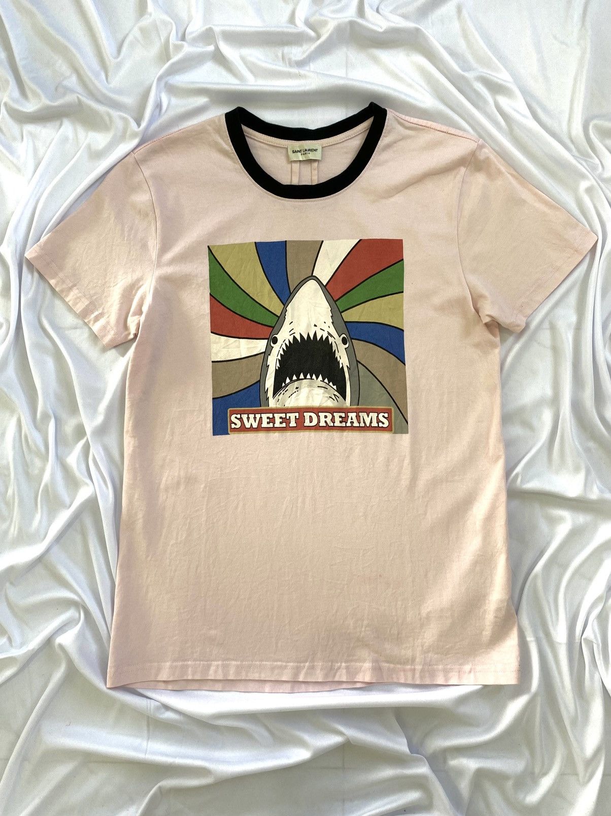 sweet dreams saint lauren pink tshirt