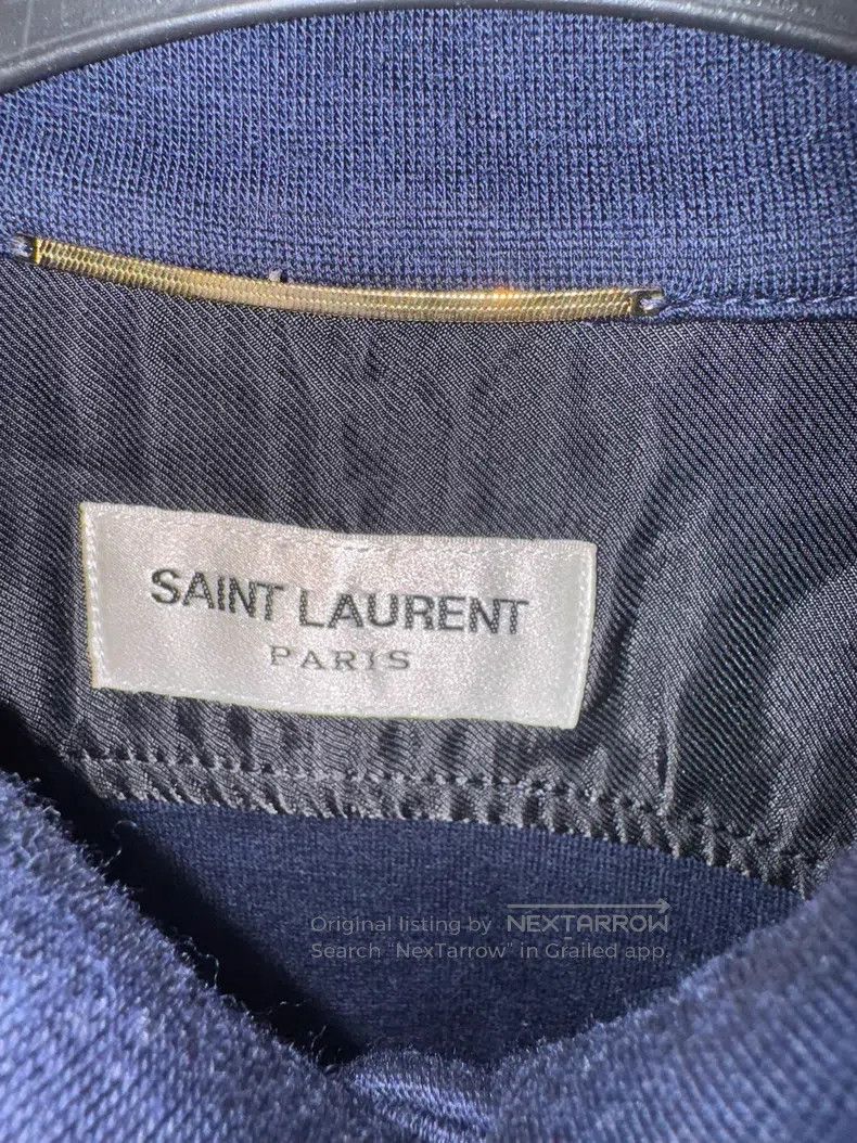 Saint Laurent Paris Saint Laurent Paris Navy Blue Wool Shirt Jacket Size US XXS / EU 40 - 3 Thumbnail