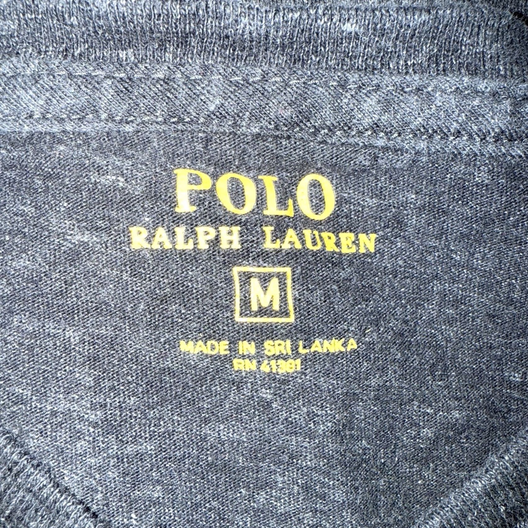 Polo Ralph Lauren Polo Ralph Lauren Tee Shirt V-Neck Mens M 100% Cotton Gray Polo Ralph Lauren Casual V-Neck Tee Mens Size M Size US M / EU 48-50 / 2 - 4 Thumbnail
