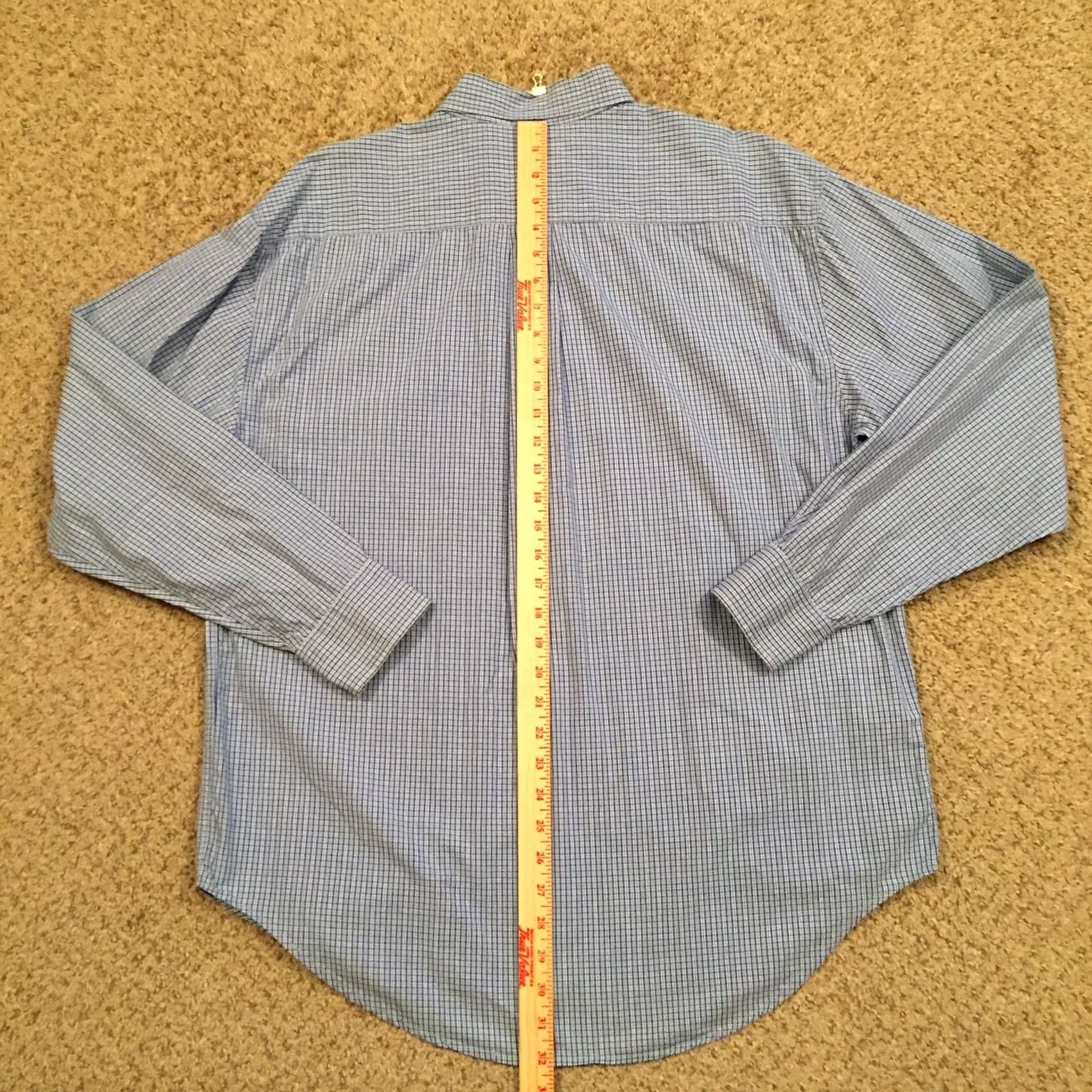 Old Navy Old Navy Shirt Mens Large Blue Plaid Long Sleeve Button-Up Regular Cotton Button-Down Collar Shirt Size US L / EU 52-54 / 3 - 6 Thumbnail
