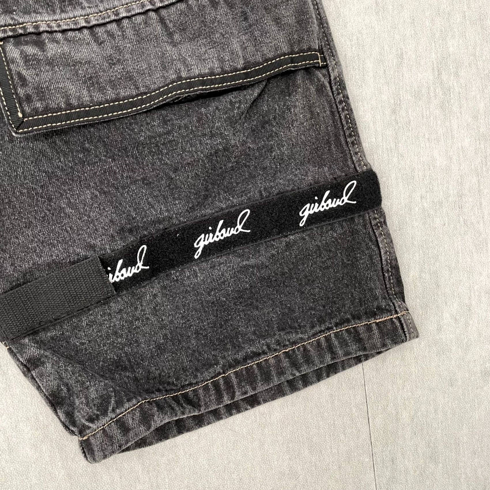 Denime VINTAGE Marithe Francois Girbaud Shorts Adult 30 Black Denim Shuttle Tape Baggy Size US 30 / EU 46 - 7 Thumbnail