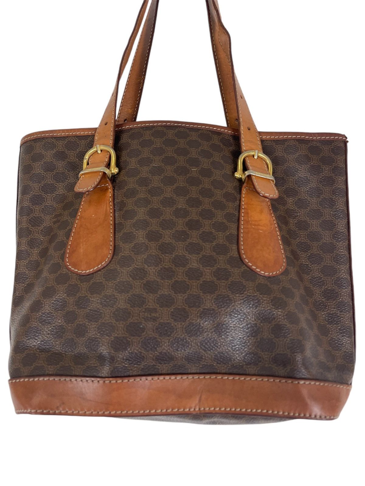 CELINE MACADAM BUCKET BAG