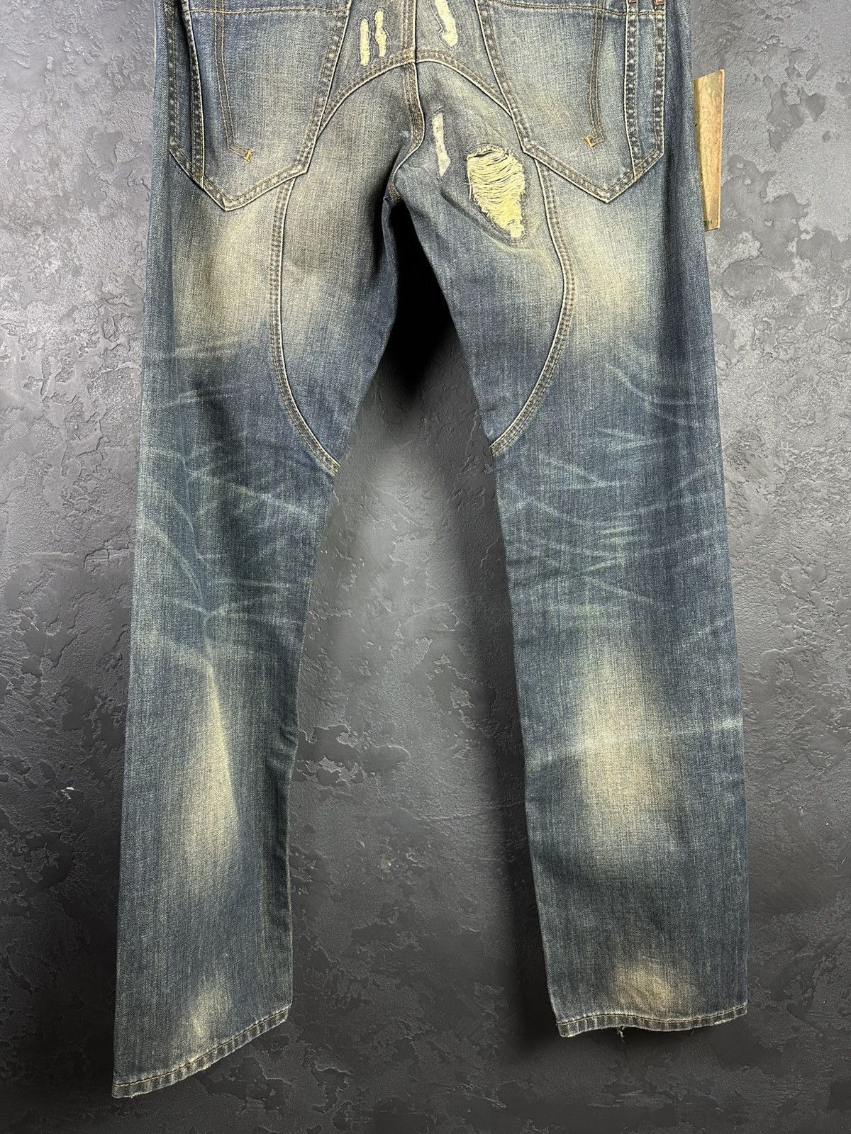 Designer × Japanese Brand CRAZY YAKUZA FADE JEANS Y2K If Six Was Nine Style Size US 33 - 8 Thumbnail