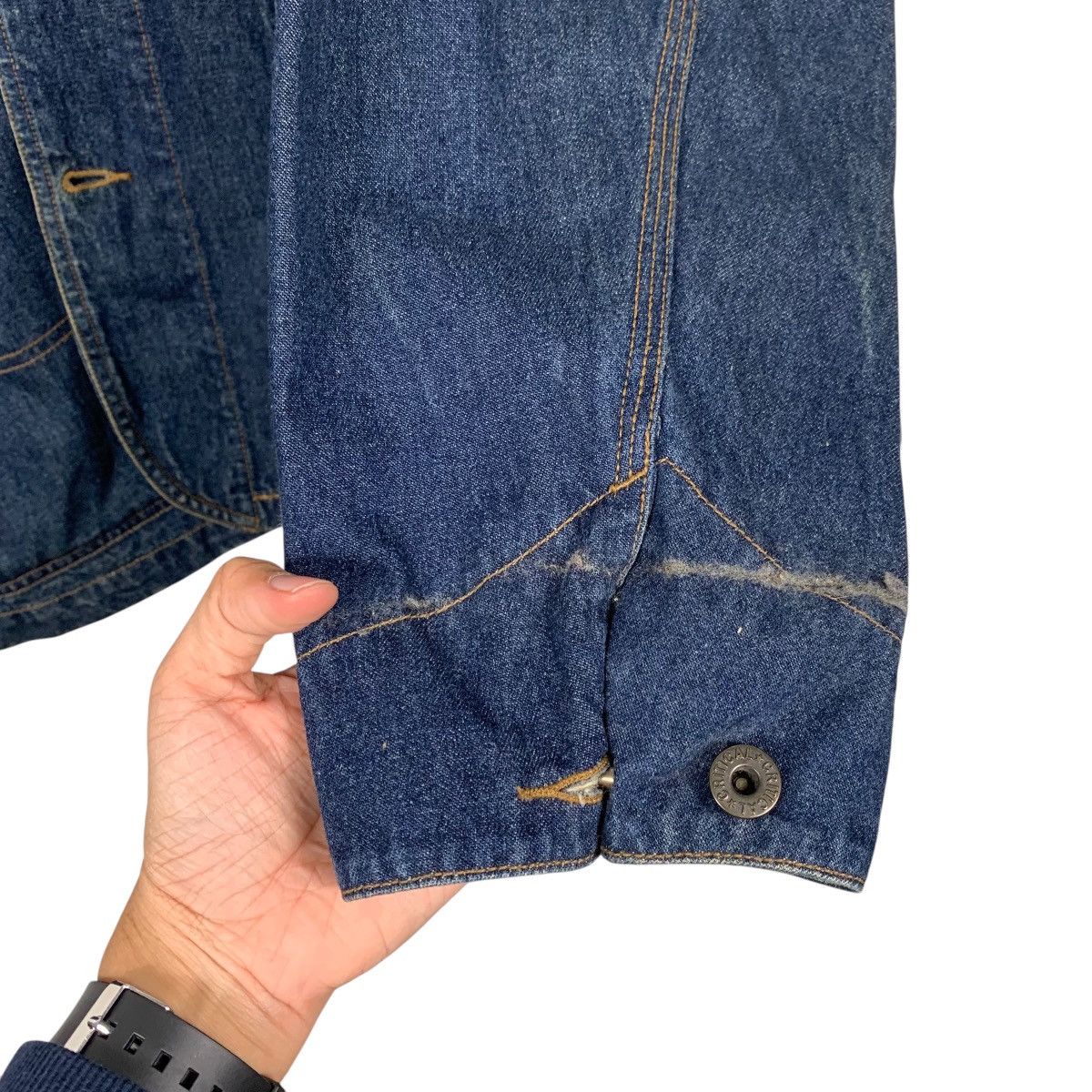 Japanese Brand Critical Mas By Collins Mix Denim Jacket Size US M / EU 48-50 / 2 - 13 Thumbnail