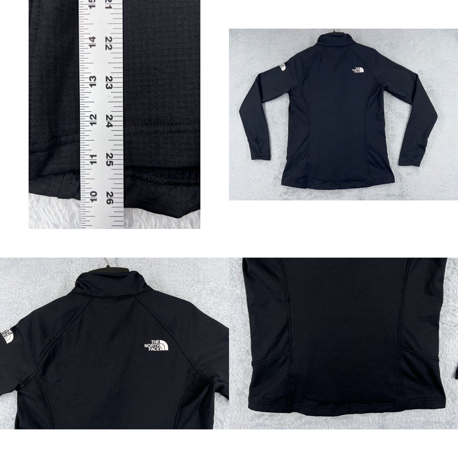 The North Face The North Face Hoodie Women M Black Lightweight 1/4 Zip Pullover Polyester Jersey Logo Size M / US 6-8 / IT 42-44 - 9 Thumbnail