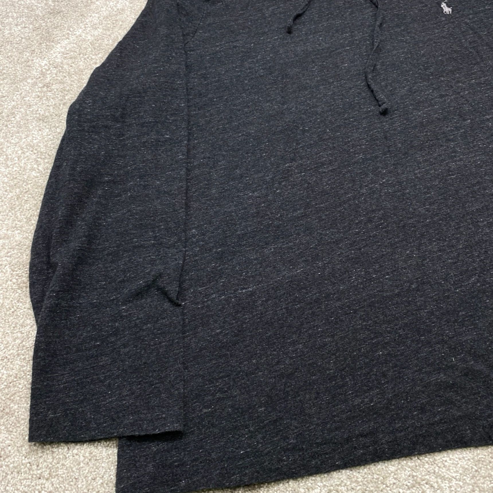 Polo Ralph Lauren Polo Ralph Lauren Hoodie Men XL Black Gray Long Sleeve Hooded Lightweight Pullover Classic Designer 6917 Size US XL / EU 56 / 4 - 2 Thumbnail