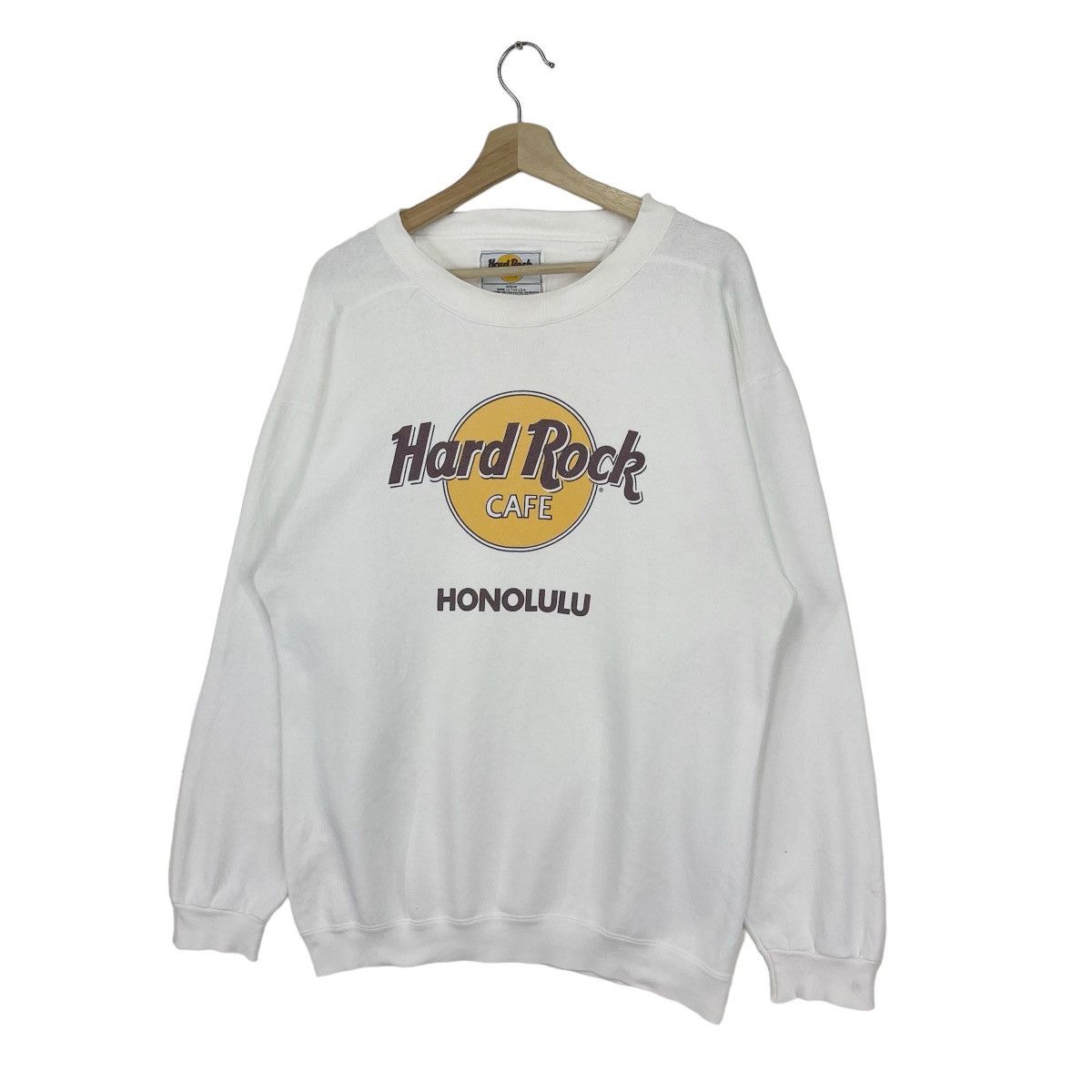 Hard Rock Cafe × Vintage 90’s Hard Rock Honolulu Sweatshirt Size US M / EU 48-50 / 2 - 2 Thumbnail