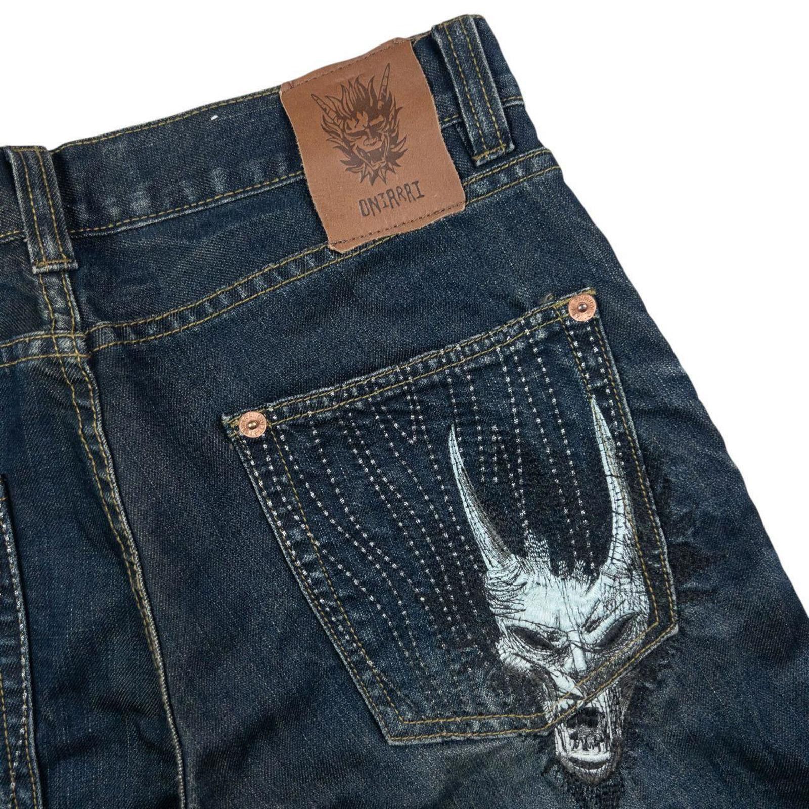 Onia Vintage Oniarai Embroidered Monster Denim Jeans Size W32 Size US 32 / EU 48 - 7 Thumbnail