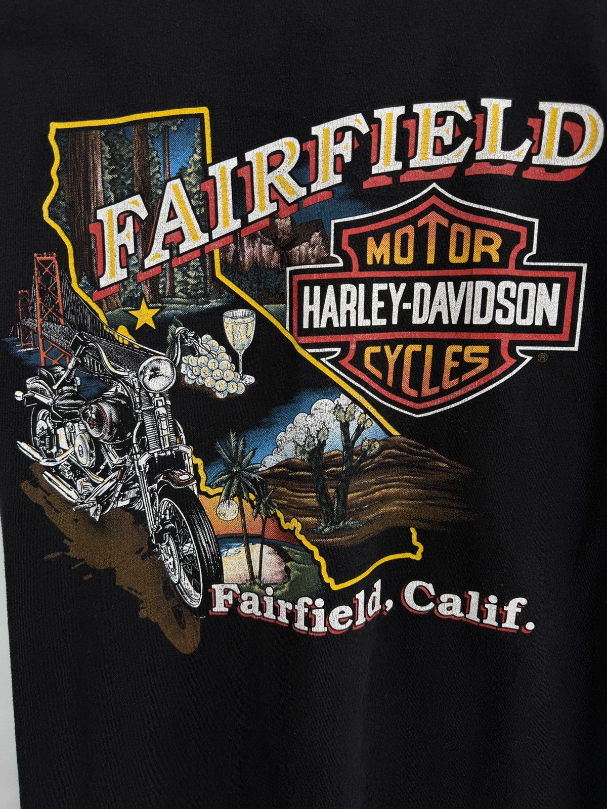 Harley Davidson 🇺🇸 Vintage 1996 Harley Davidson One With The Wind T-Shirt 3d Size US L / EU 52-54 / 3 - 10 Thumbnail