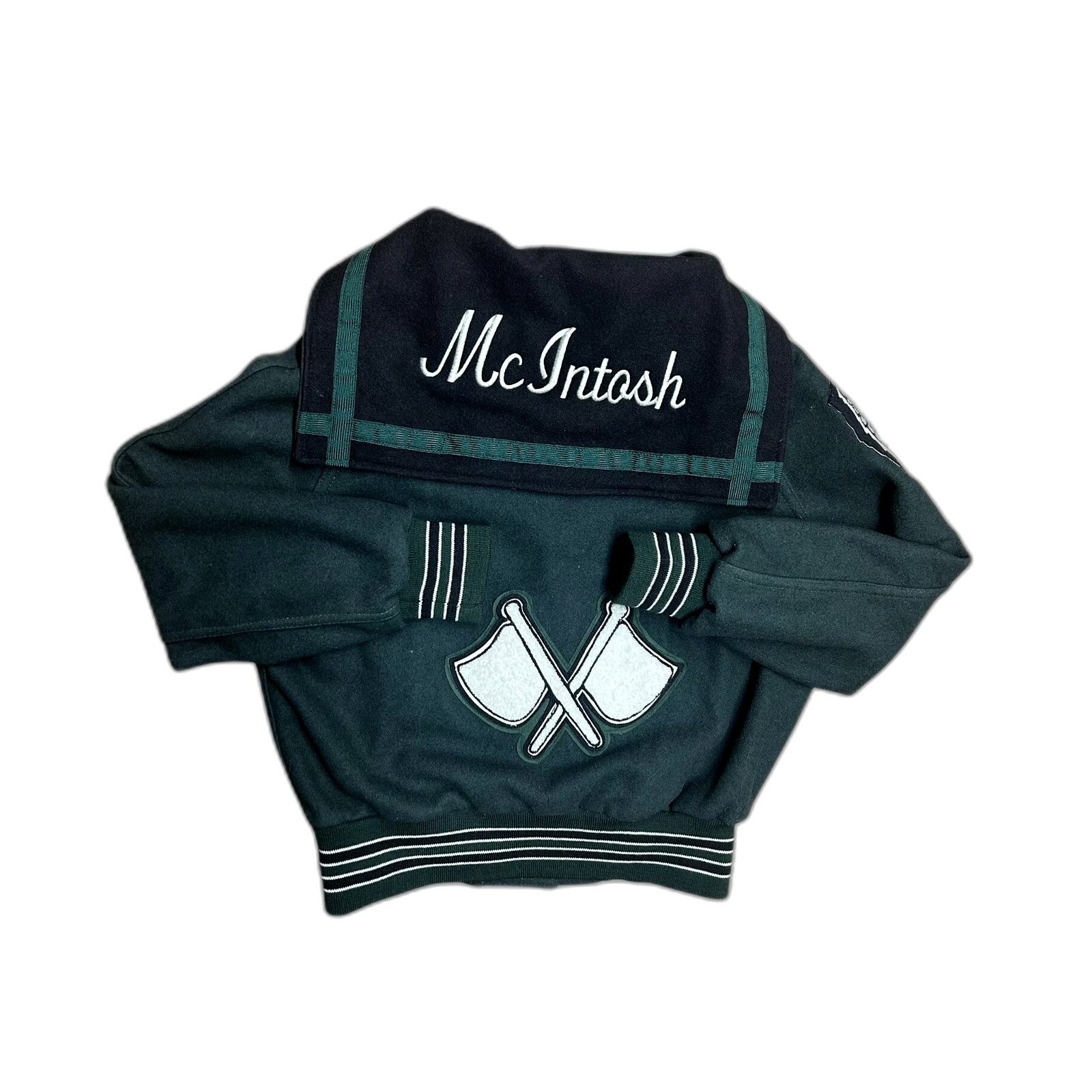 Holloway Vintage 90'S Varsity Letterman Jacket Holloway Dark Green Hi Size US XL / EU 56 / 4 - 2 Thumbnail
