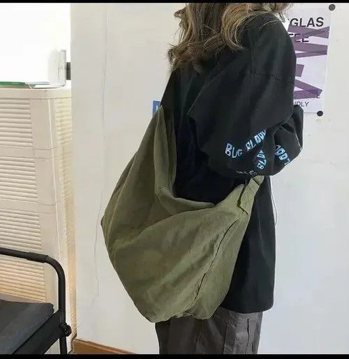 Japanese Brand × Unowned Bag Shoulder Bag Large Canvas Crossbody y2k military Size ONE SIZE - 3 Thumbnail