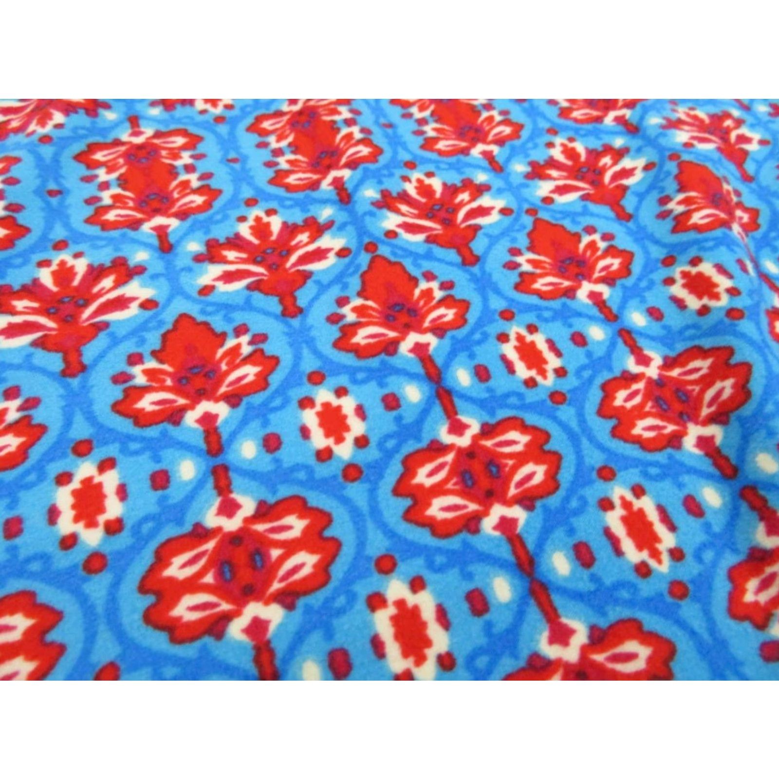 Vintage LuLaRoe Irma T Shirt Blue Red Floral Tunic XXS High Low Shirt Womens Floral Tee EUC Size XXS / US 00 / IT 34 - 3 Thumbnail
