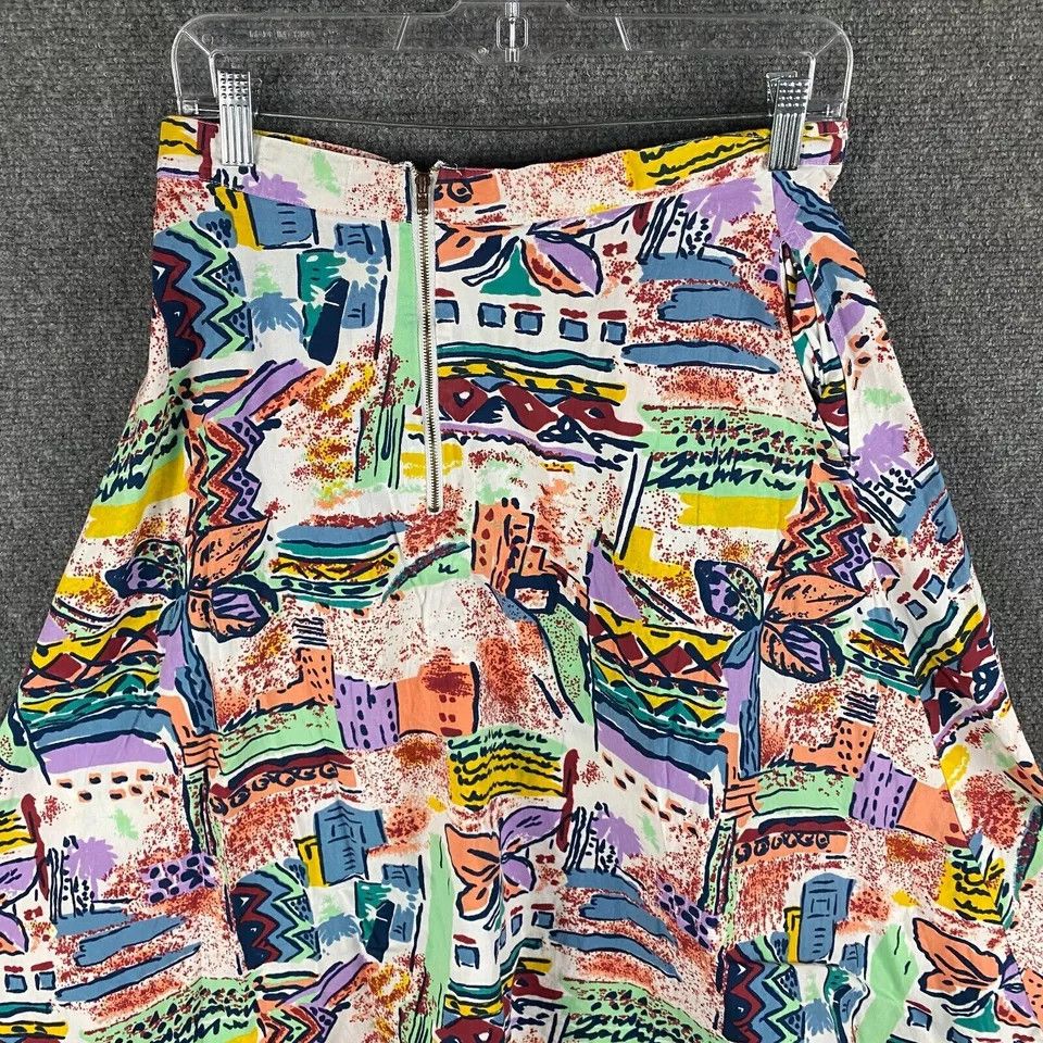 Other Sugarhill Brighton Skirt Women's 8 Abstract Artwork Cotton Size 30" / US 8 / IT 44 - 6 Thumbnail