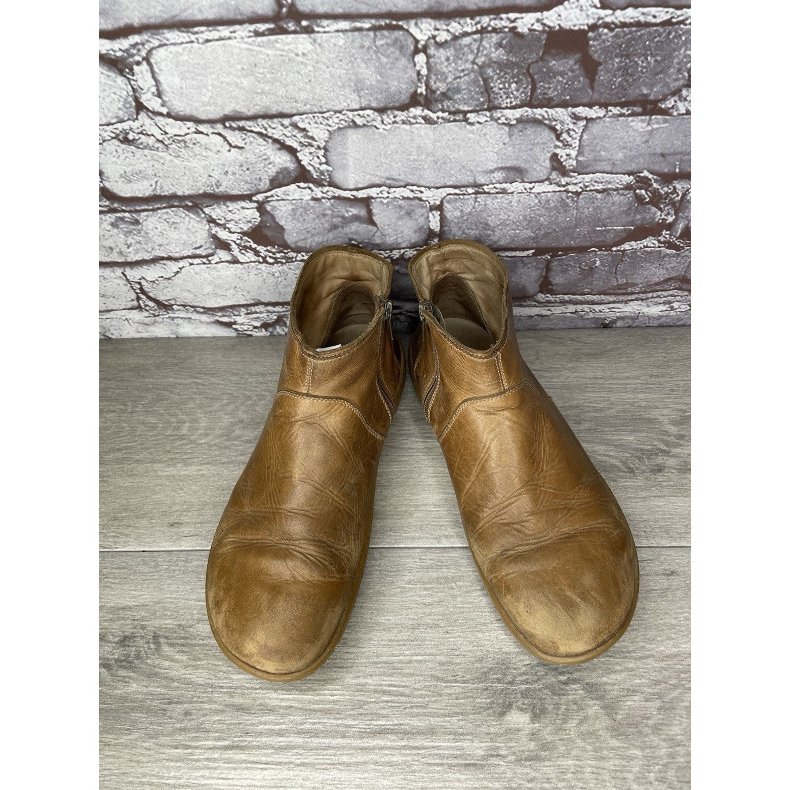 Birkenstock Birkenstock Boots Brown Leather Ankle Zip Comfort Walking Sh Size US 9.5 / IT 39.5 - 2 Thumbnail