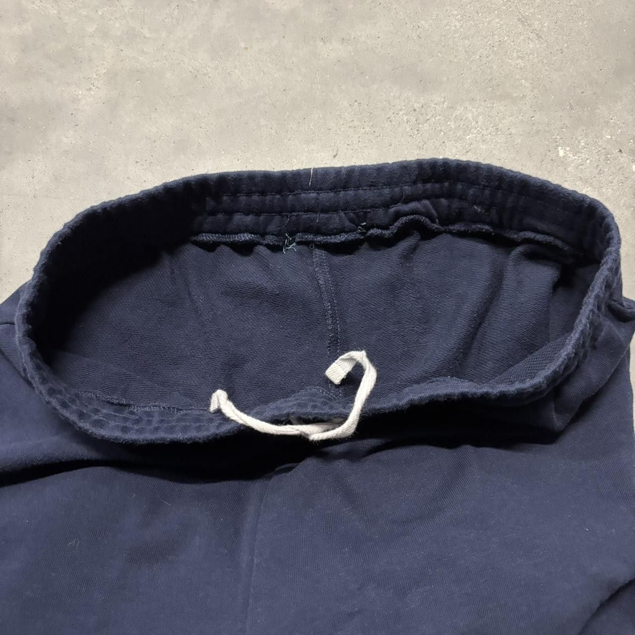 Japanese Brand × Vintage Crazy Vintage Y2K/2000s Navy Blue Essential Sweatpants! Size US 30 / EU 46 - 6 Thumbnail
