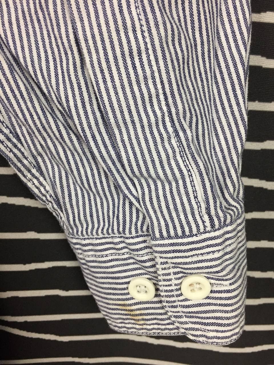 Budweiser Vtg Budweiser Hickory Stripe Workwear Button Up Shirt Size US L / EU 52-54 / 3 - 8 Thumbnail