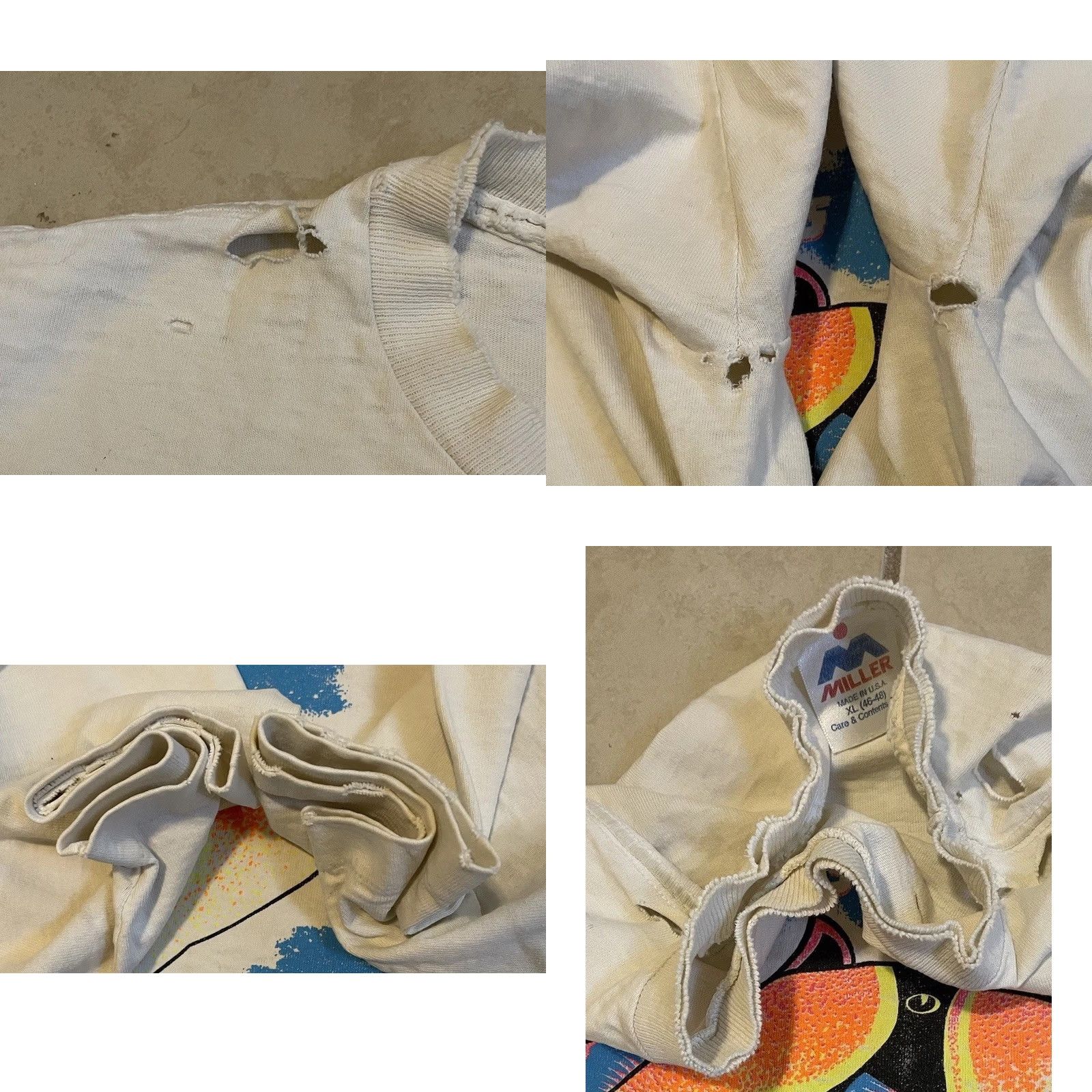 Thrasher VINTAGE 90s Hawaii Humuhumunukunukuapuaʻa Thrashed Faded Distressed White XL T-Shirt Mens Casual Beach Surf Grunge OP Size US XL / EU 56 / 4 - 9 Thumbnail