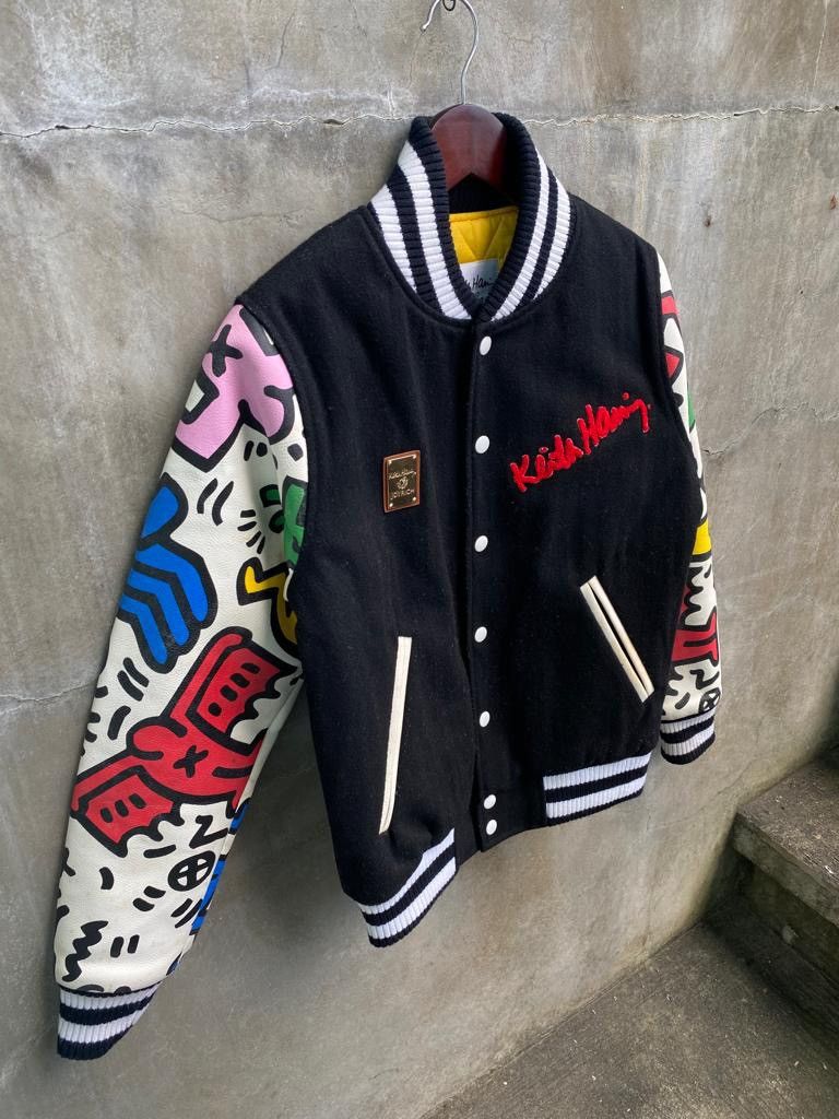Joyrich Keith Haring Graffiti Letterman Jacket Size US XS / EU 42 / 0 - 3 Thumbnail