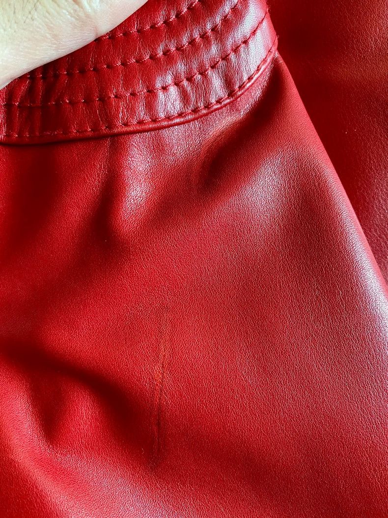 Maison Margiela Maison Margiela Red lambskin locomotive leather jacket 2502 Size US S / EU 44-46 / 1 - 4 Thumbnail