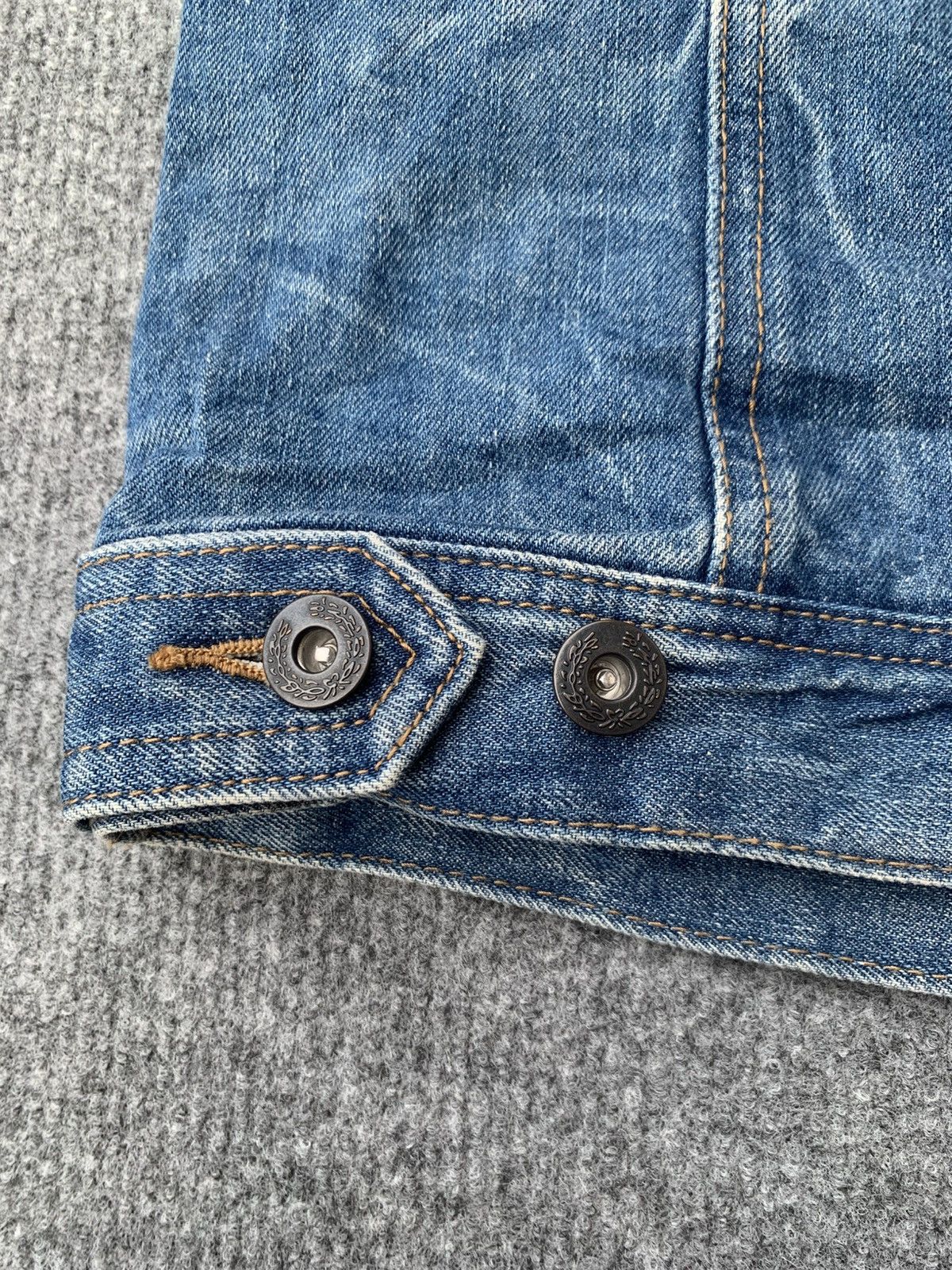Japanese Brand Distressed Full Glow denim jacket. Size US L / EU 52-54 / 3 - 7 Thumbnail