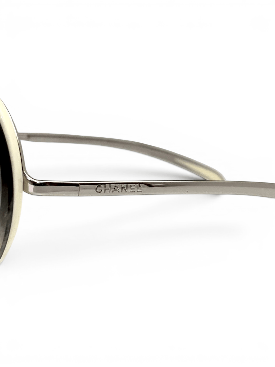 Chanel Chanel CC Logo Aviator Gradient Tint Shield Sunglasses Y2K Size ONE SIZE - 7 Thumbnail