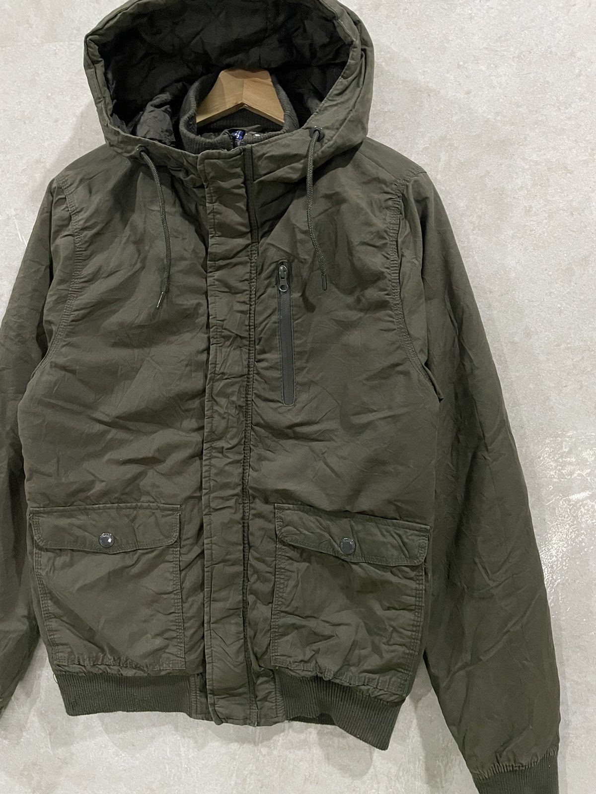 H&M × Japanese Brand Vintage H&M Double Collar Bomber Jacket Size US M / EU 48-50 / 2 - 2 Thumbnail