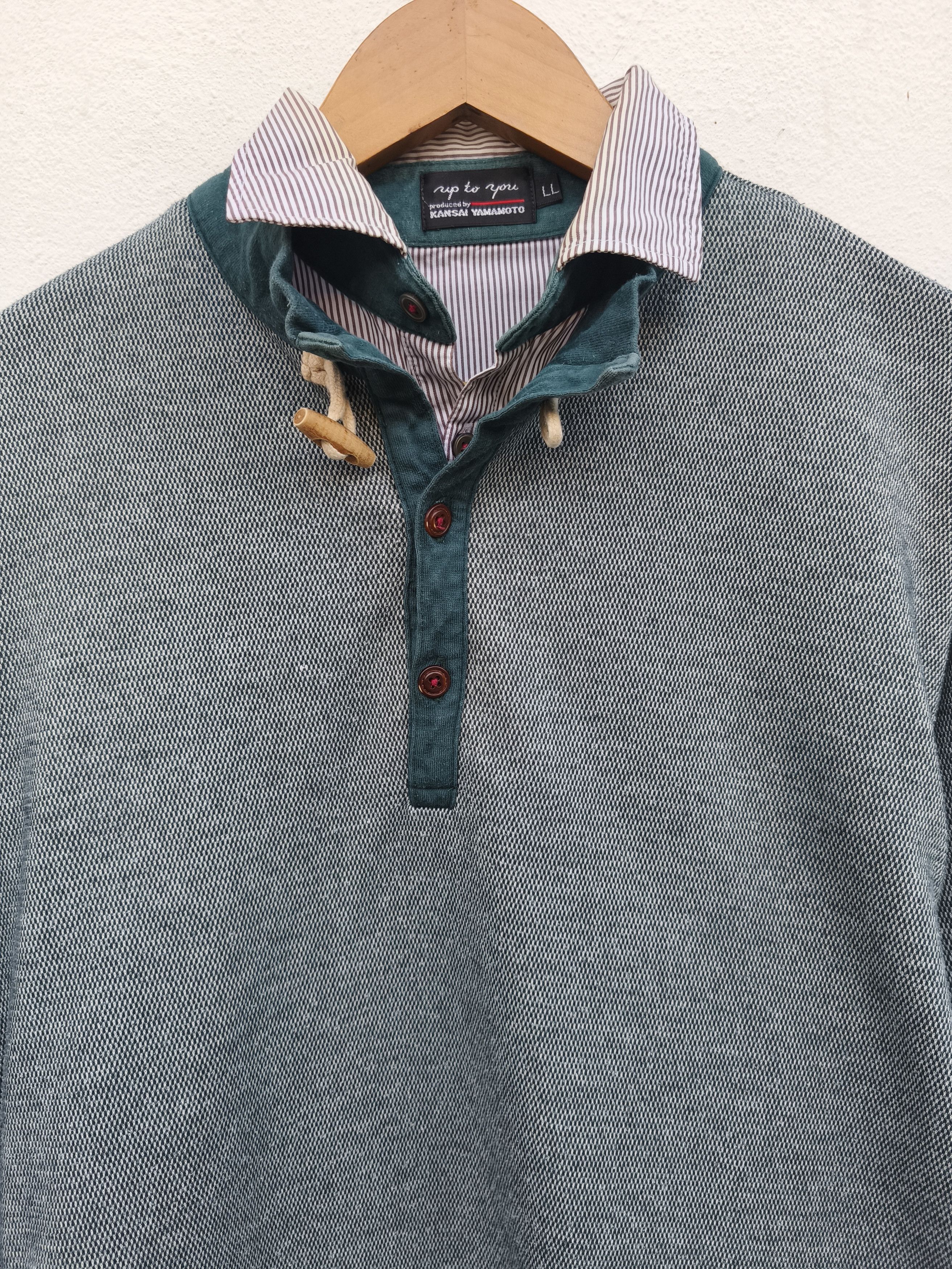 Kansai Yamamoto 🔥 Kansai Yamamoto polo rugby double collar Henley Size US L / EU 52-54 / 3 - 1 Thumbnail