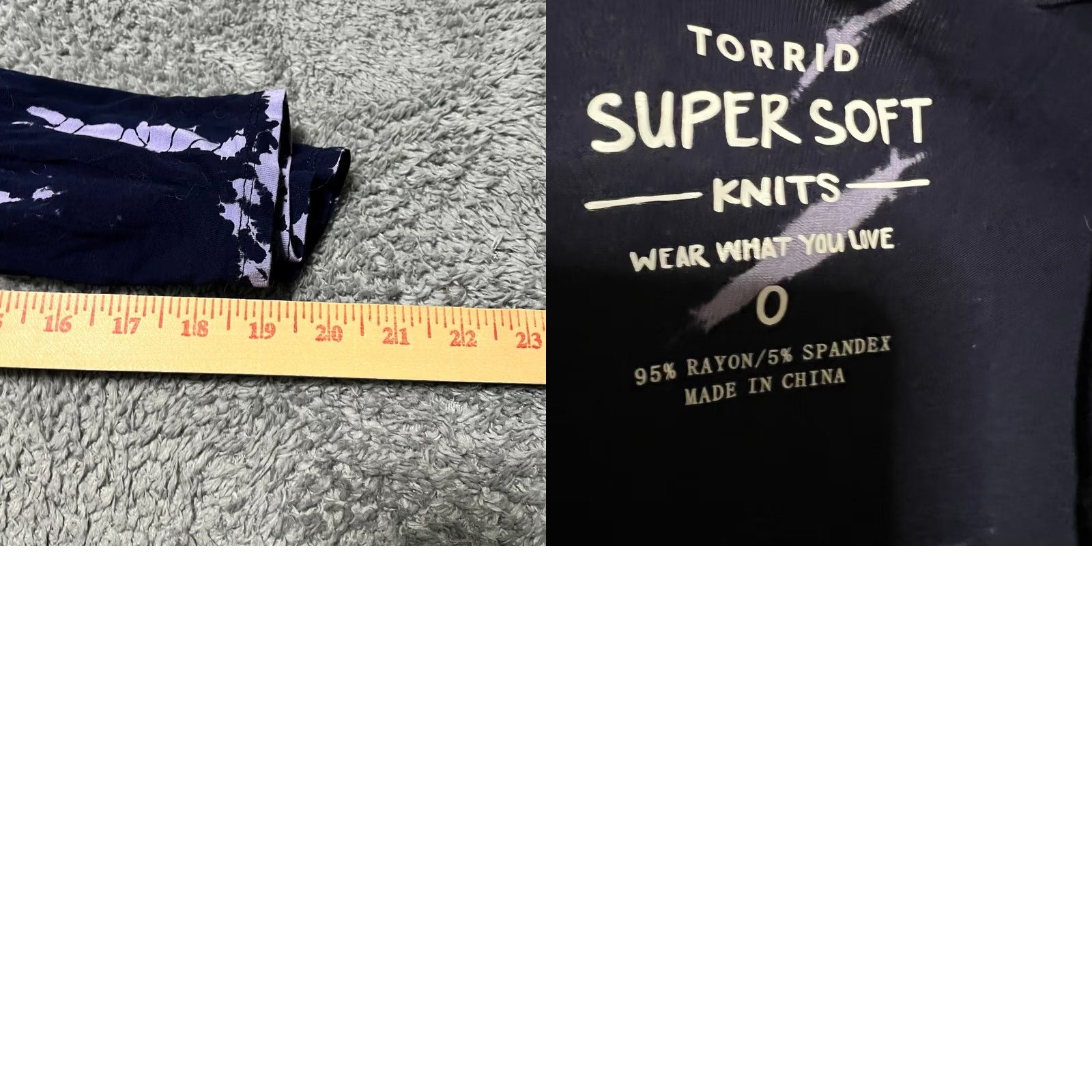 Torrid Torrid Super Soft Womens Jumpsuit Belted Tie Dye Blue L Large Romper One-Piece Womens Size 36" / US 14 / IT 50 - 8 Thumbnail